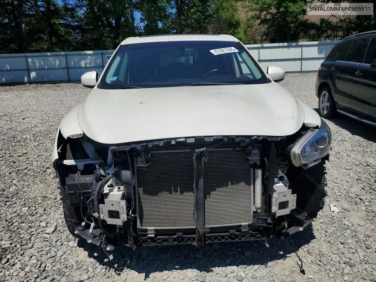 2015 Infiniti Qx60 Base VIN: 5N1AL0MMXFC509511 Lot: 61021246