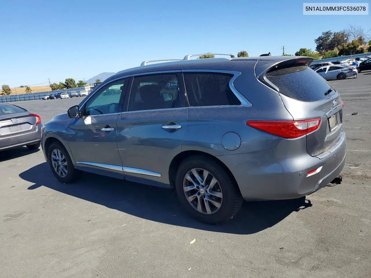 2015 Infiniti Qx60 VIN: 5N1AL0MM3FC536078 Lot: 61623346