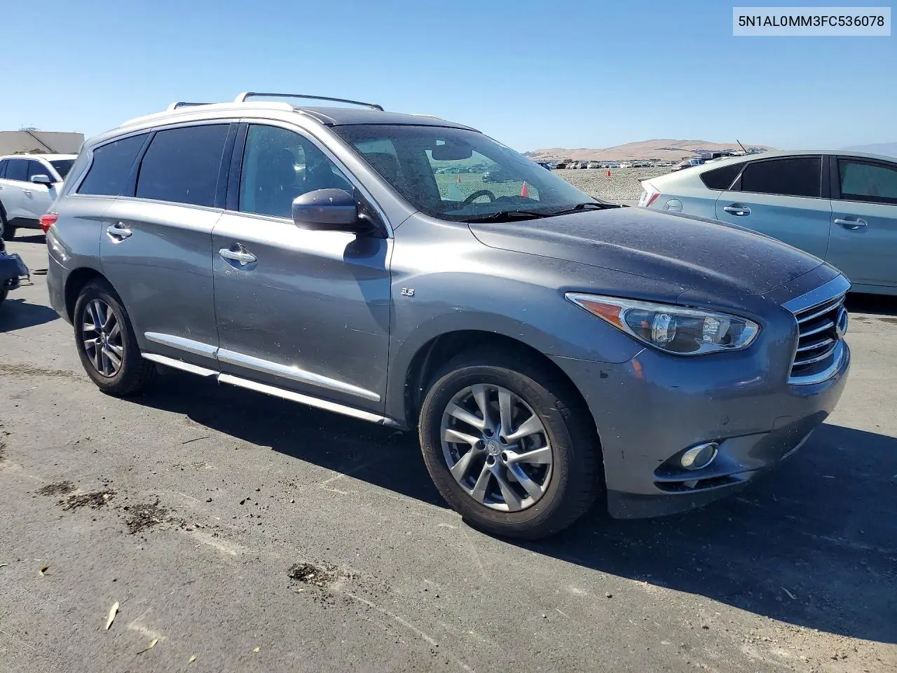 2015 Infiniti Qx60 VIN: 5N1AL0MM3FC536078 Lot: 61623346