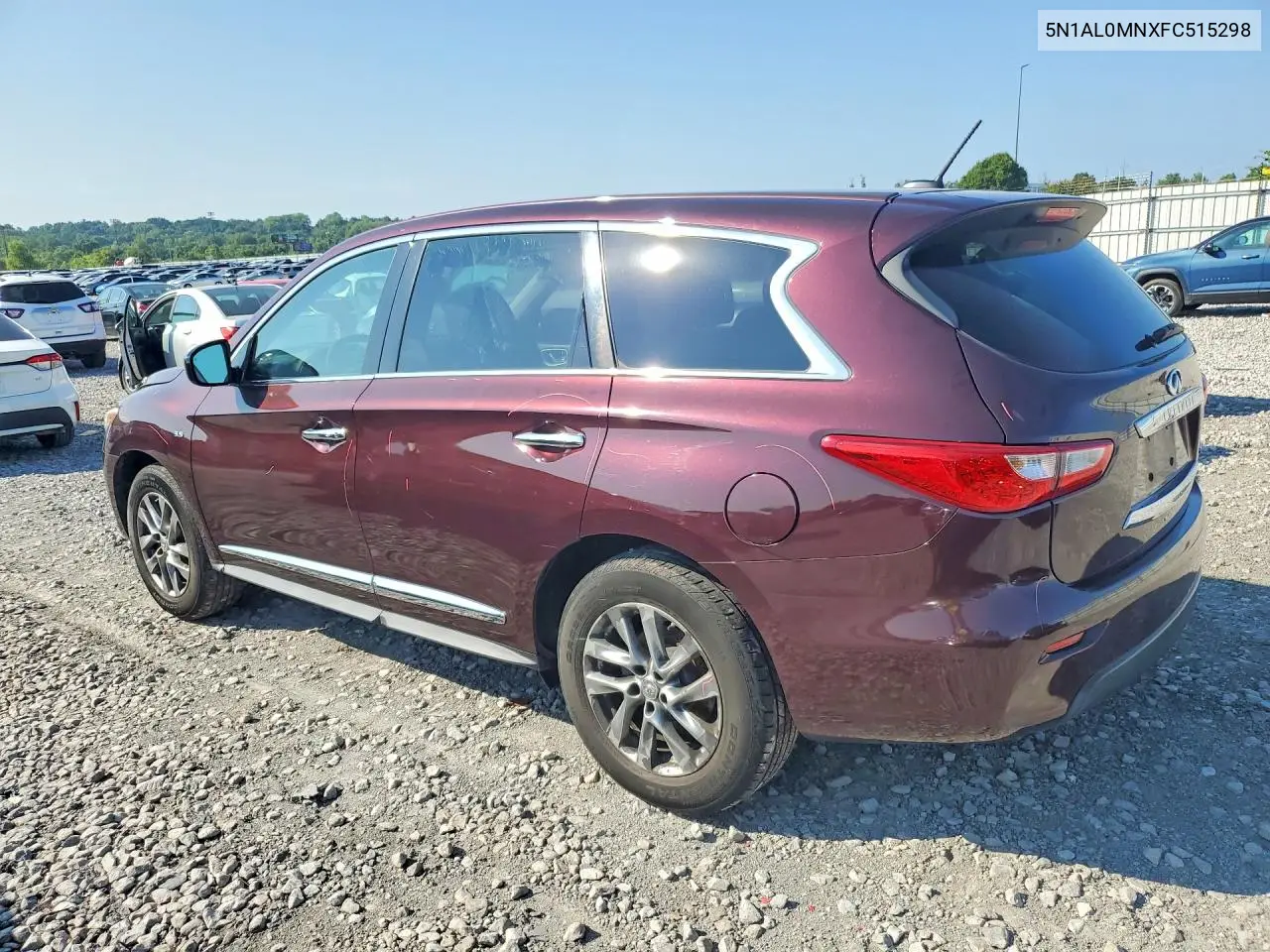 2015 Infiniti Qx60 Base VIN: 5N1AL0MNXFC515298 Lot: 62098496