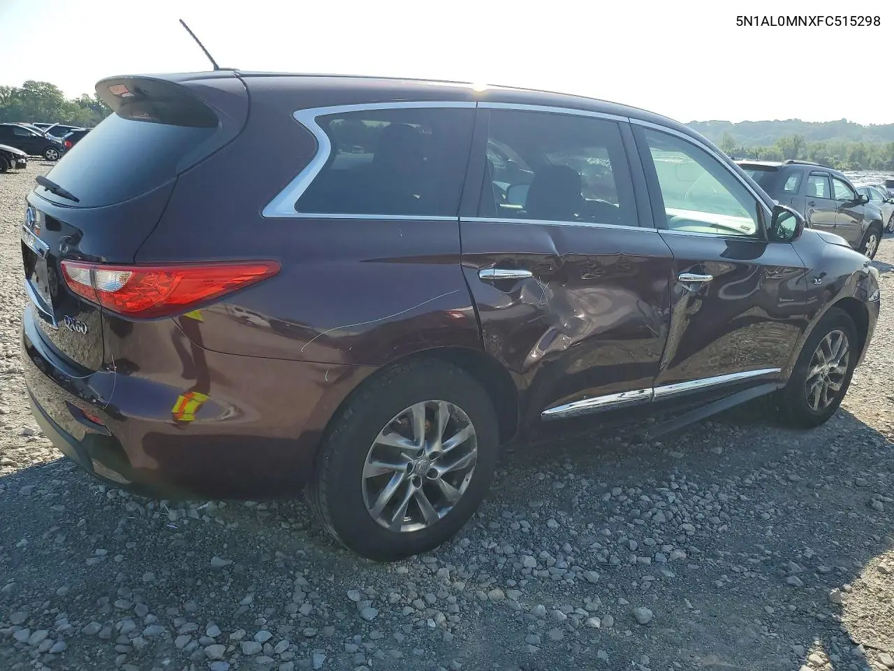 2015 Infiniti Qx60 Base VIN: 5N1AL0MNXFC515298 Lot: 62098496