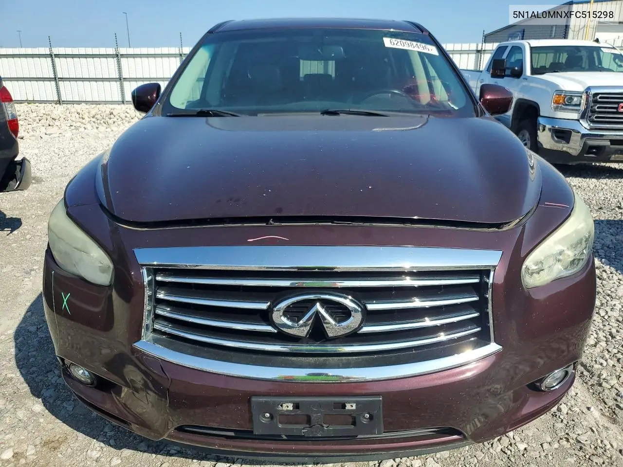 2015 Infiniti Qx60 Base VIN: 5N1AL0MNXFC515298 Lot: 62098496