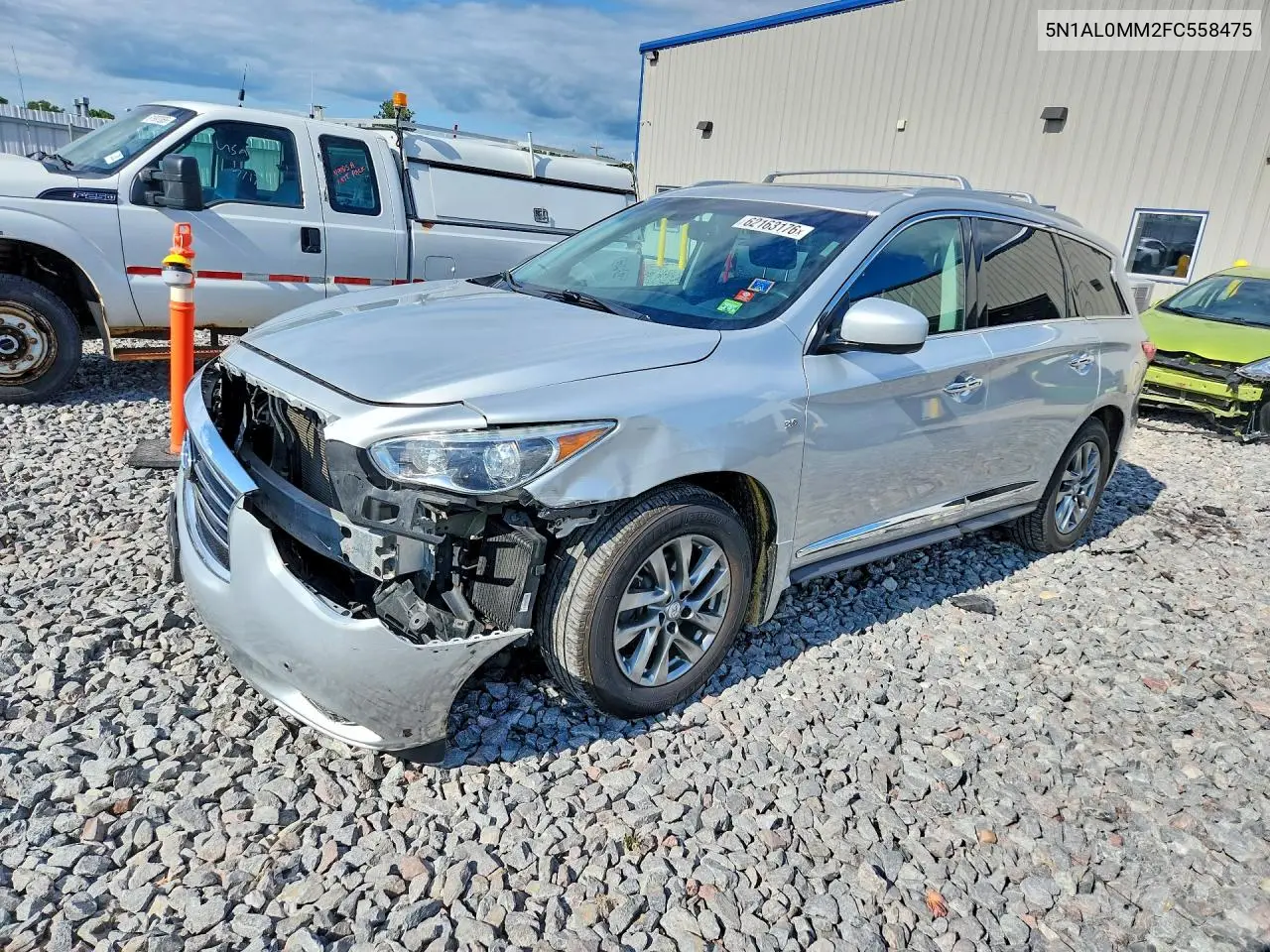 2015 Infiniti Qx60 Base VIN: 5N1AL0MM2FC558475 Lot: 62163176