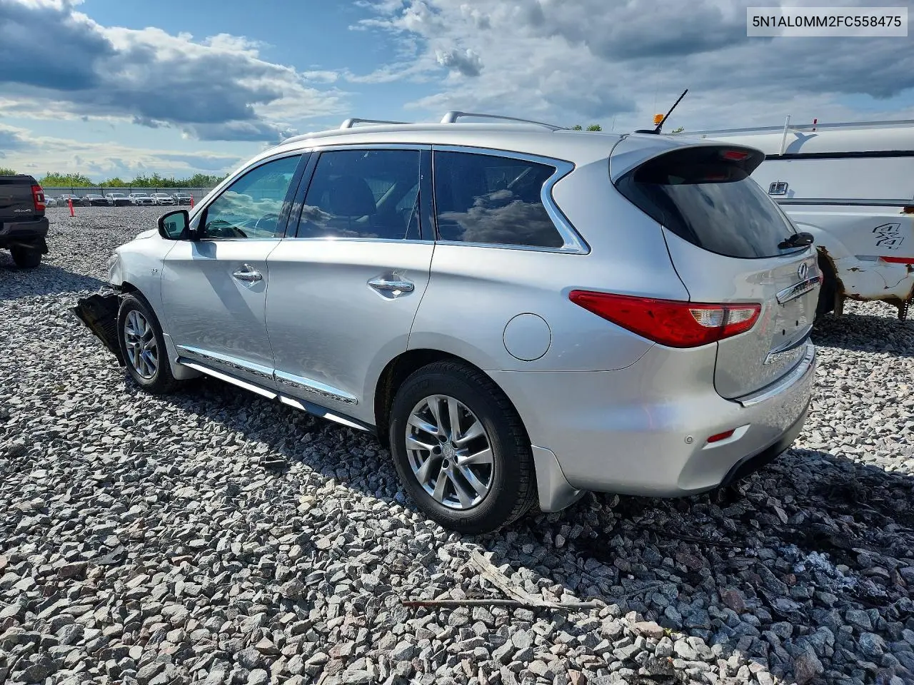 2015 Infiniti Qx60 Base VIN: 5N1AL0MM2FC558475 Lot: 62163176