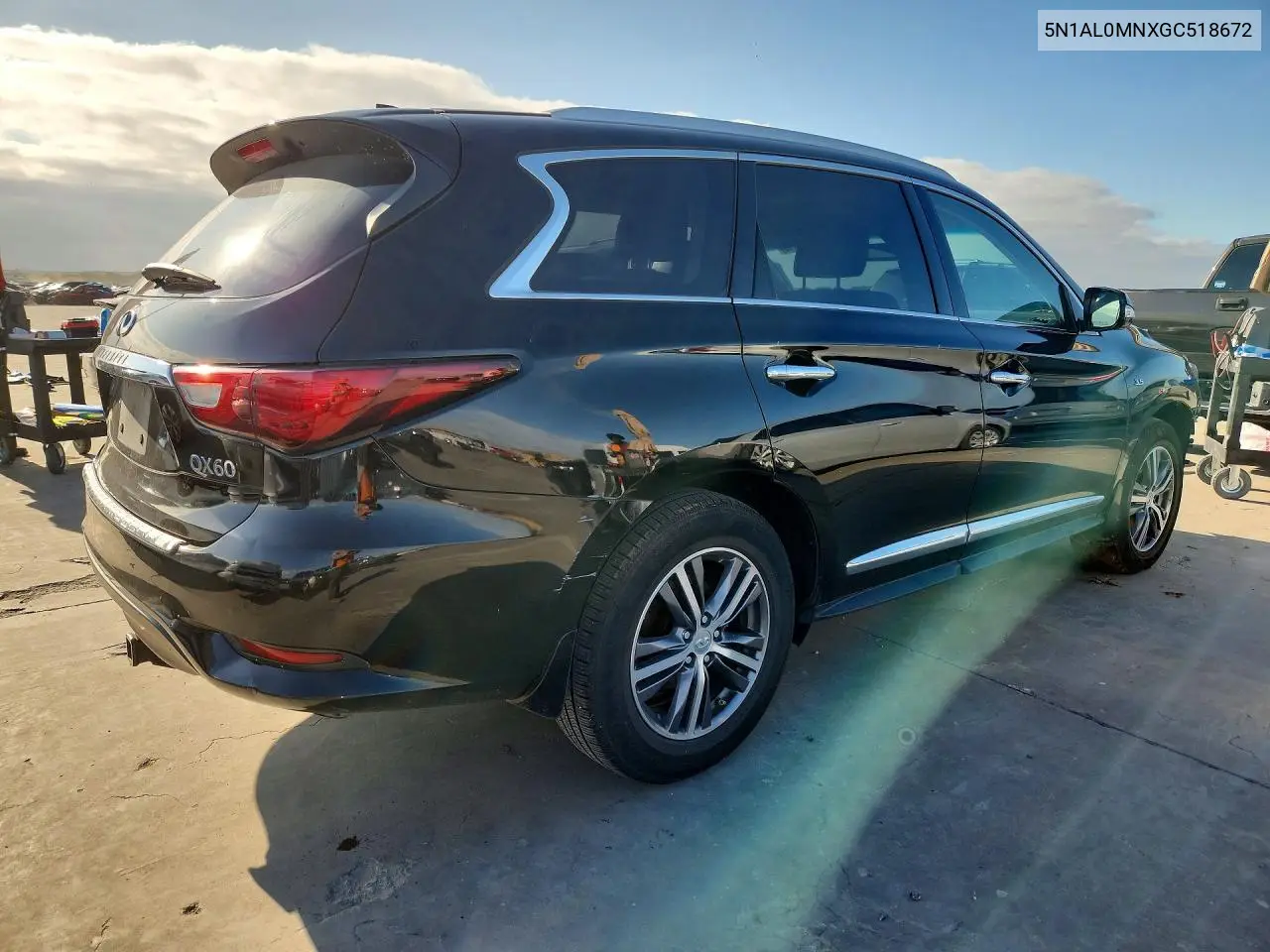 2016 Infiniti Qx60 VIN: 5N1AL0MNXGC518672 Lot: 56647016