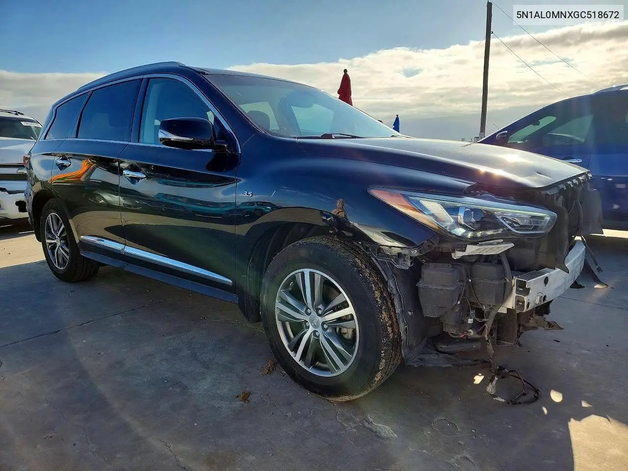 2016 Infiniti Qx60 VIN: 5N1AL0MNXGC518672 Lot: 56647016