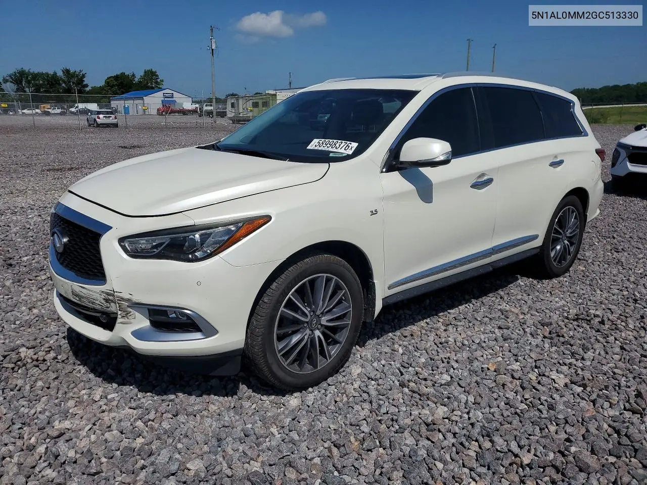 2016 Infiniti Qx60 VIN: 5N1AL0MM2GC513330 Lot: 58998376