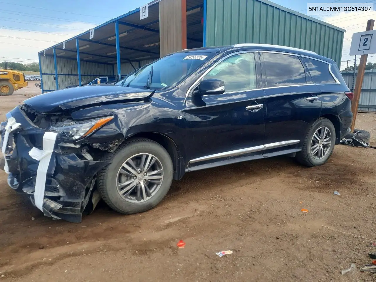 2016 Infiniti Qx60 Base VIN: 5N1AL0MM1GC514307 Lot: 59256806