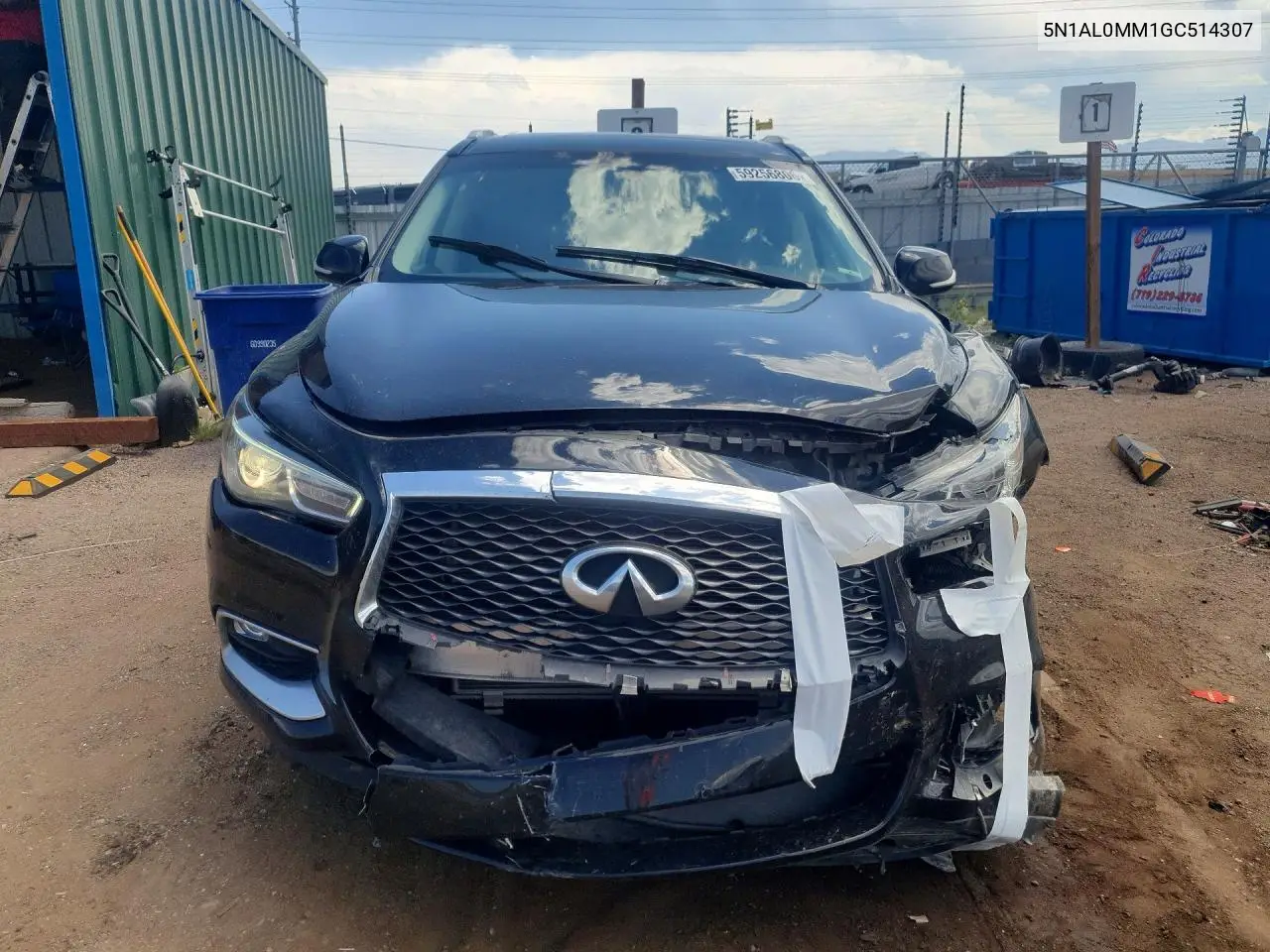 2016 Infiniti Qx60 Base VIN: 5N1AL0MM1GC514307 Lot: 59256806