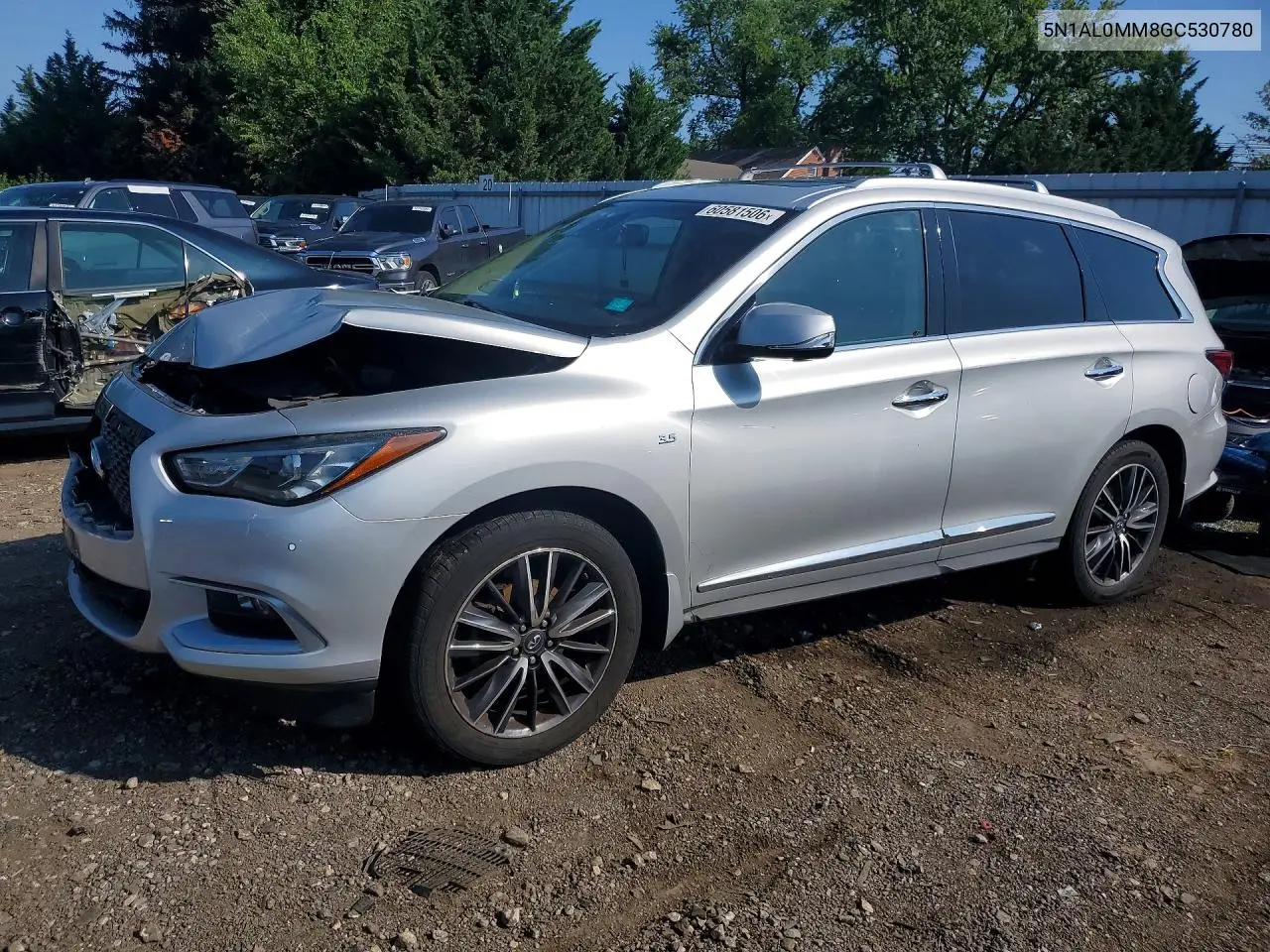 2016 Infiniti Qx60 Base VIN: 5N1AL0MM8GC530780 Lot: 60581506