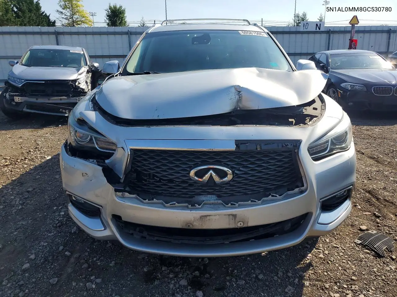 2016 Infiniti Qx60 Base VIN: 5N1AL0MM8GC530780 Lot: 60581506