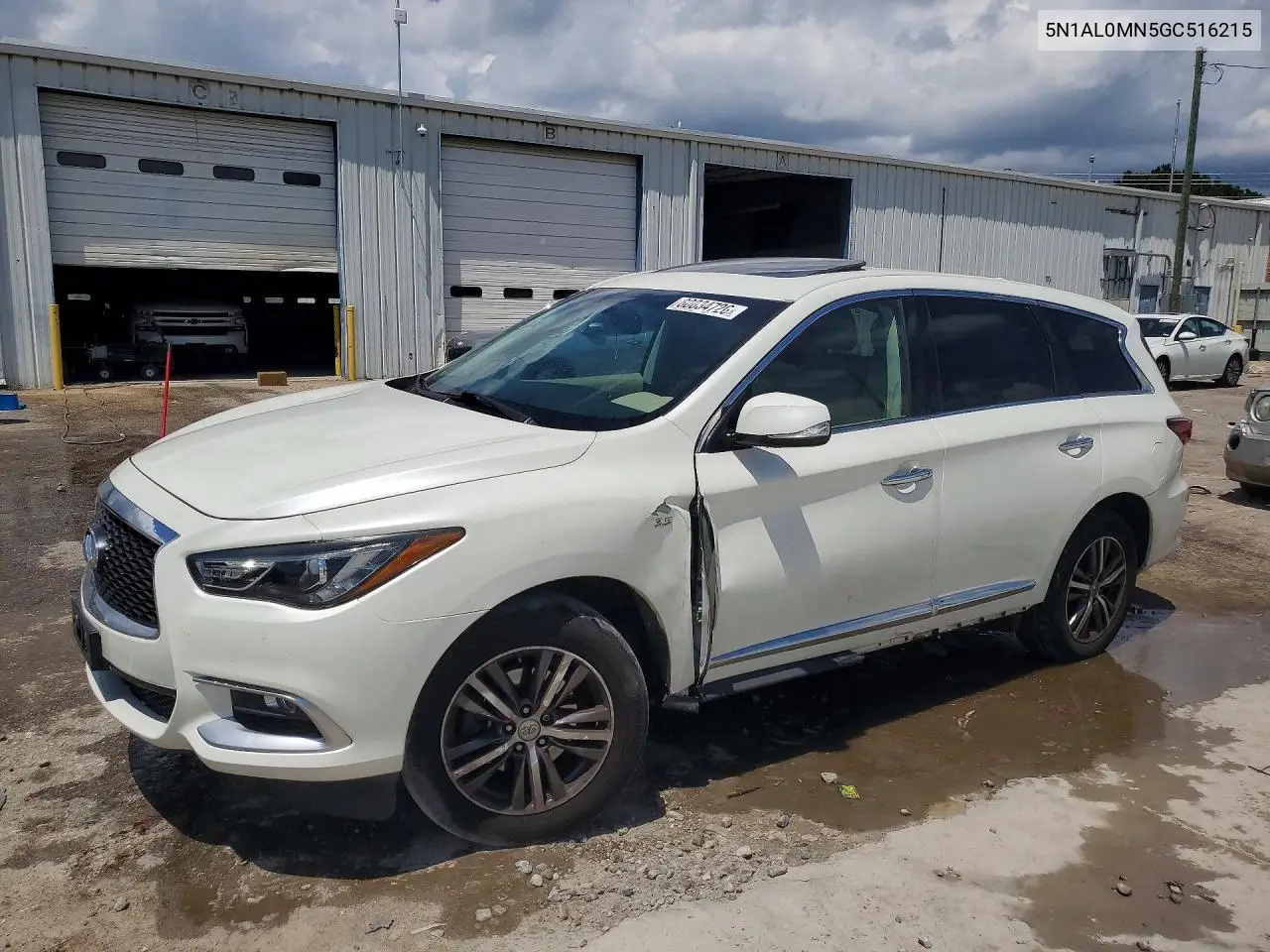 2016 Infiniti Qx60 Base VIN: 5N1AL0MN5GC516215 Lot: 60834726