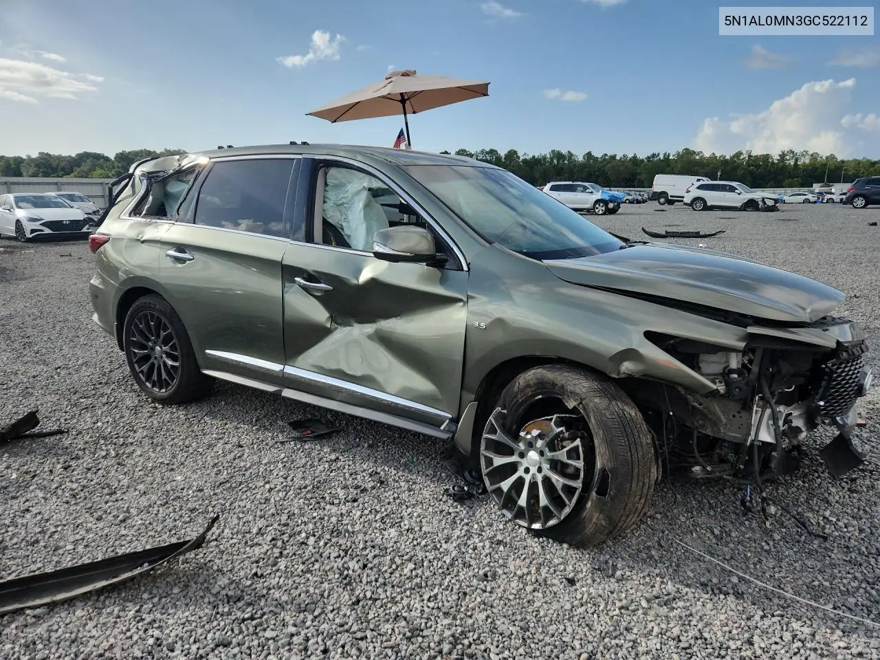 2016 Infiniti Qx60 Base VIN: 5N1AL0MN3GC522112 Lot: 60891426