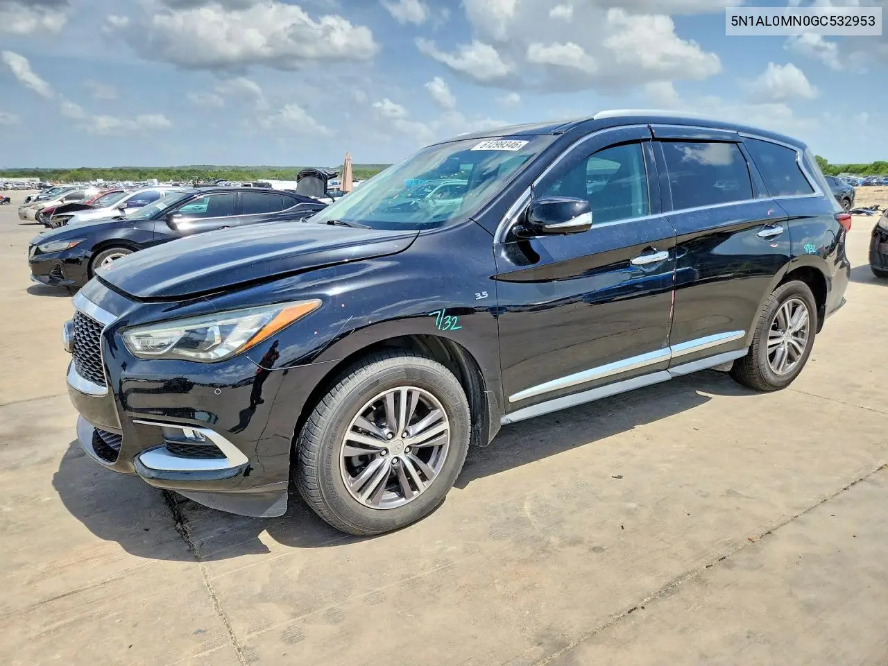 2016 Infiniti Qx60 Base VIN: 5N1AL0MN0GC532953 Lot: 61299346