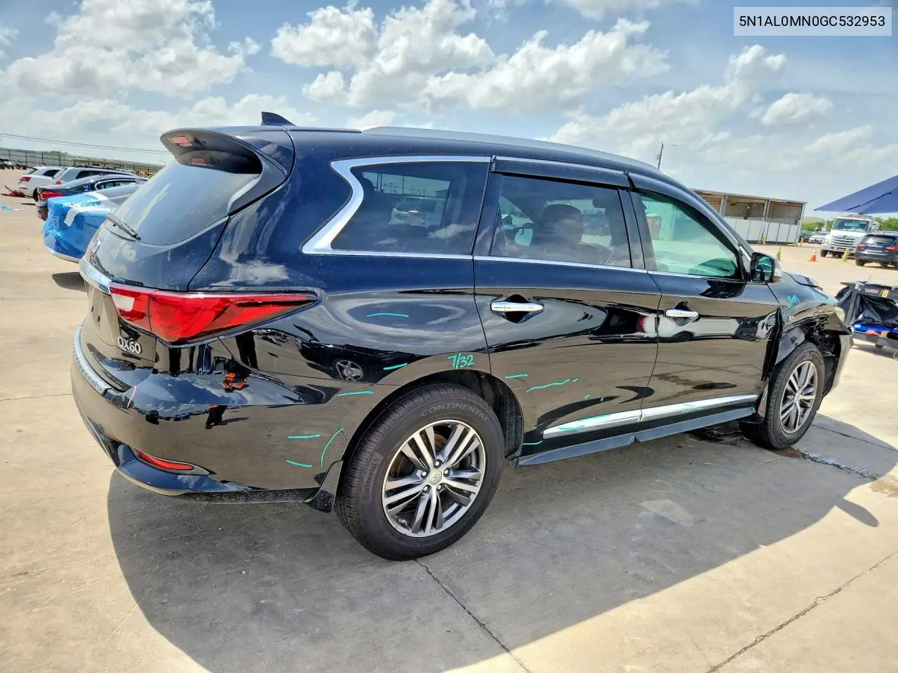 2016 Infiniti Qx60 Base VIN: 5N1AL0MN0GC532953 Lot: 61299346