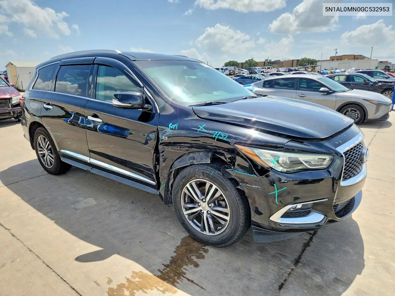 2016 Infiniti Qx60 Base VIN: 5N1AL0MN0GC532953 Lot: 61299346