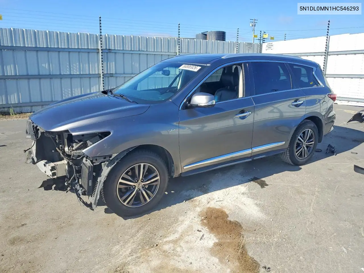 2017 Infiniti Qx60 Base VIN: 5N1DL0MN1HC546293 Lot: 56886926