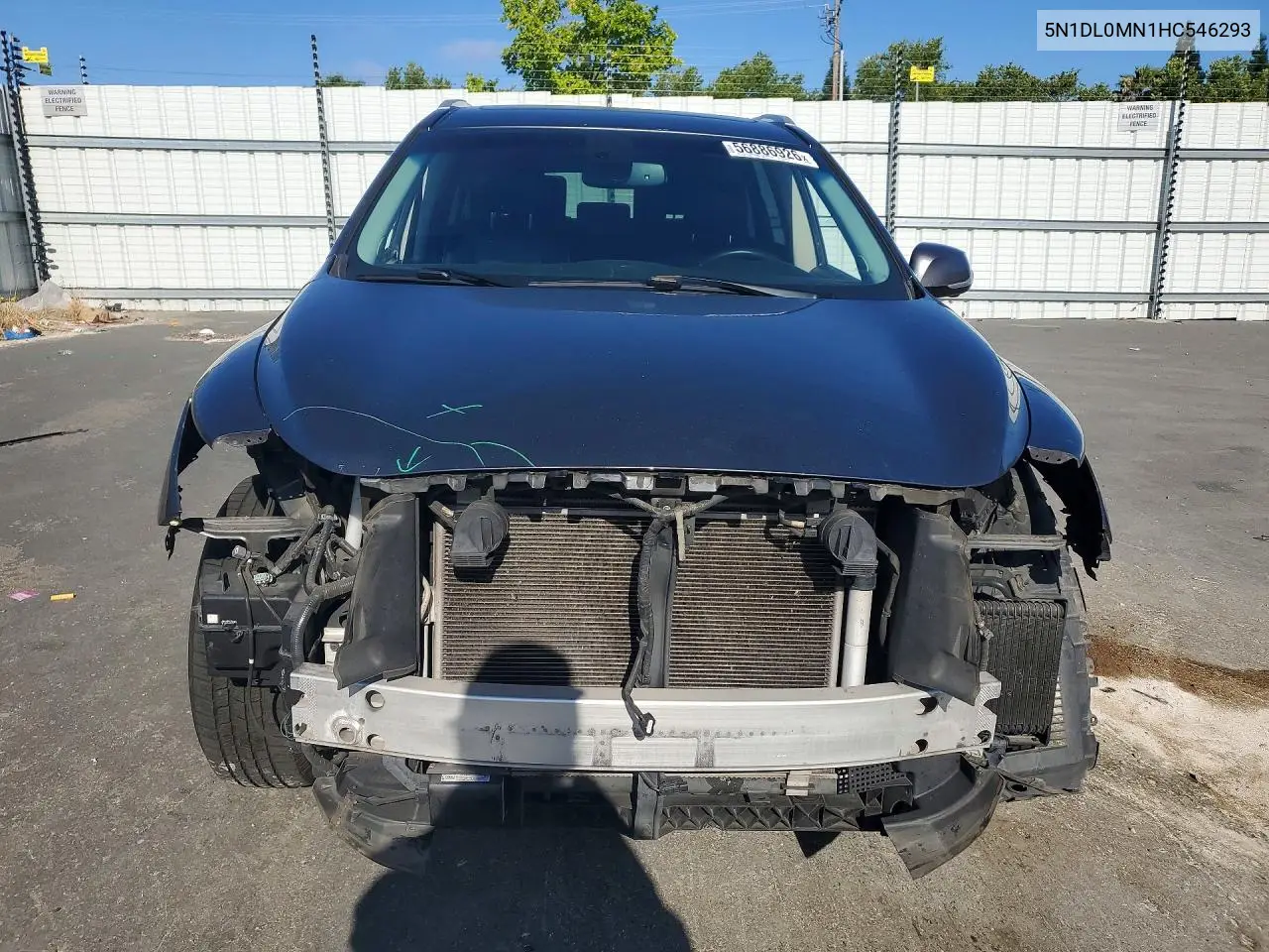 2017 Infiniti Qx60 Base VIN: 5N1DL0MN1HC546293 Lot: 56886926