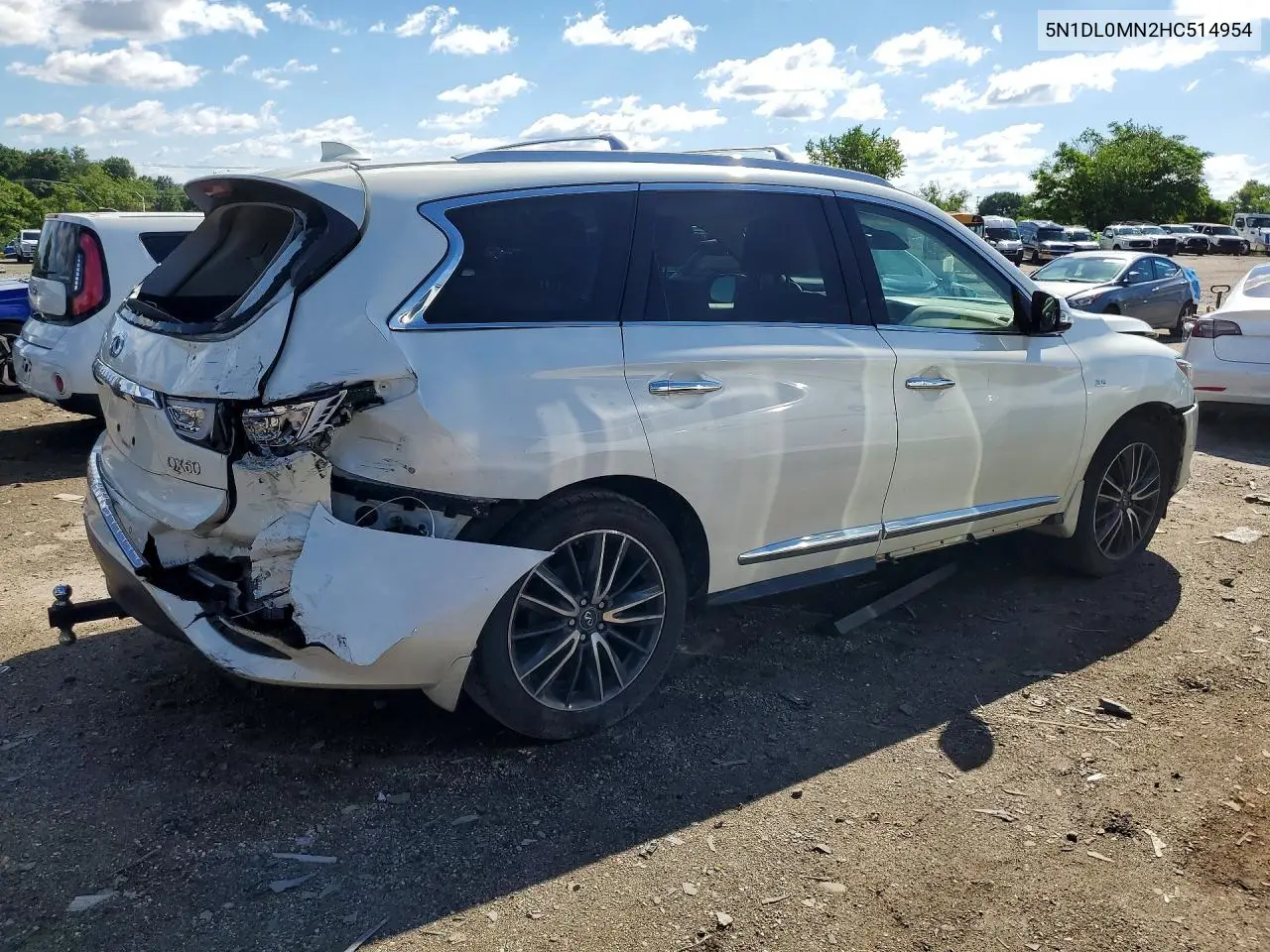 2017 Infiniti Qx60 Base VIN: 5N1DL0MN2HC514954 Lot: 57143116