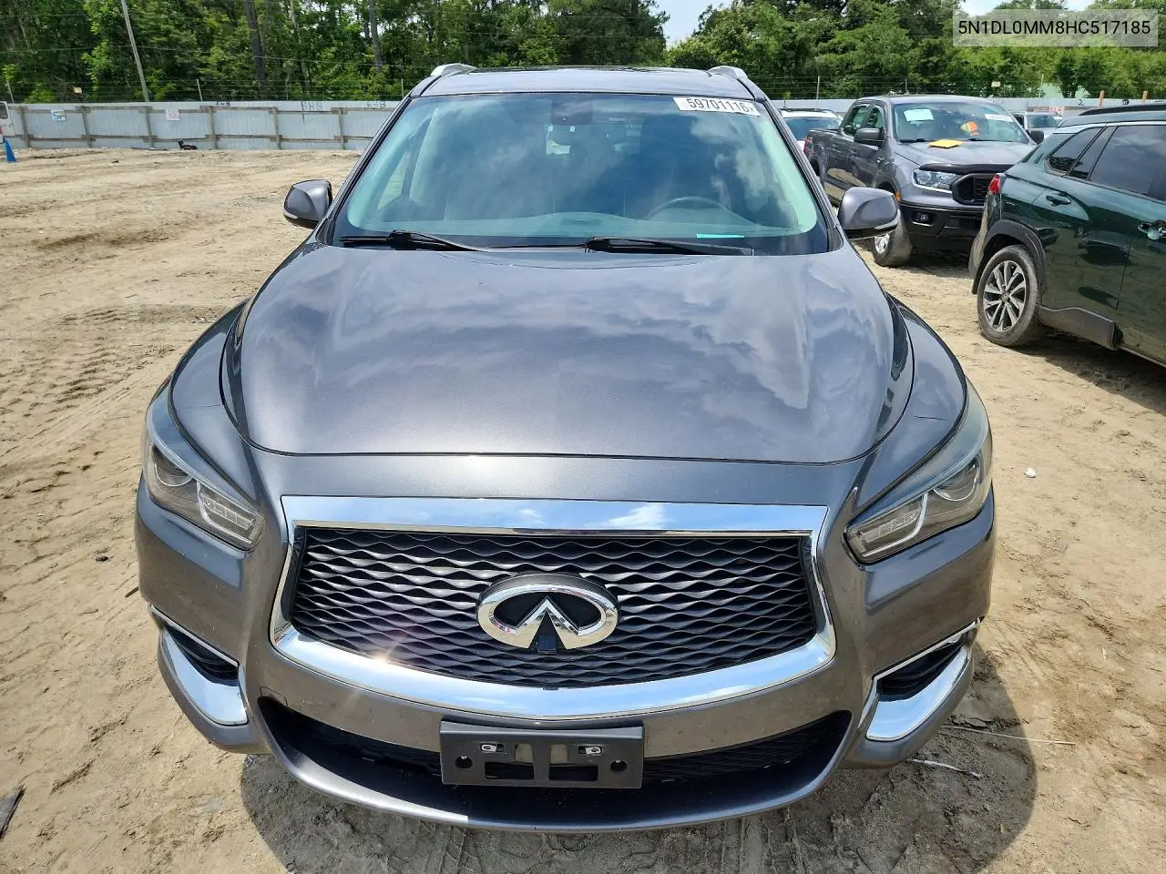 2017 Infiniti Qx60 Base VIN: 5N1DL0MM8HC517185 Lot: 59701116