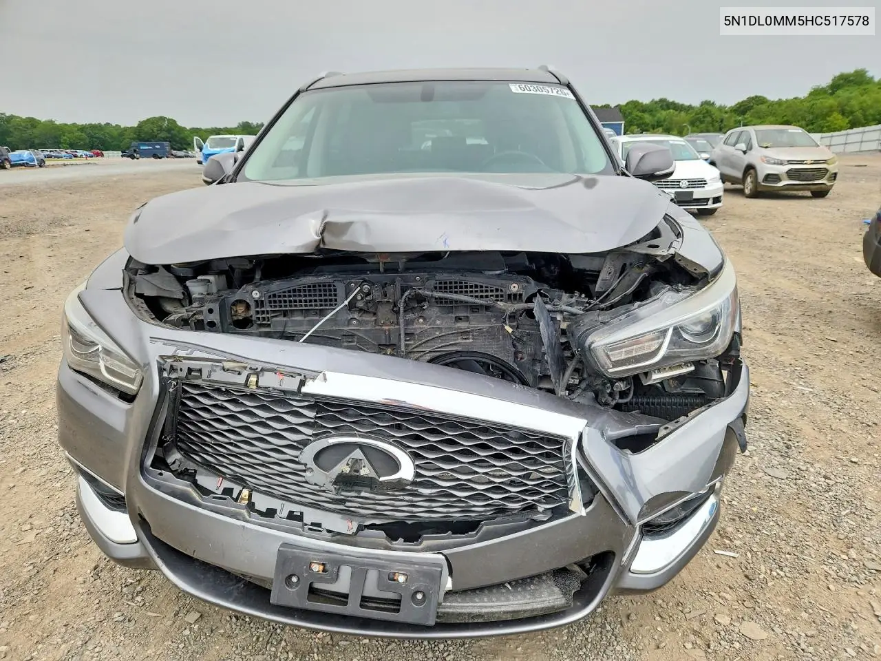2017 Infiniti Qx60 Base VIN: 5N1DL0MM5HC517578 Lot: 60305726