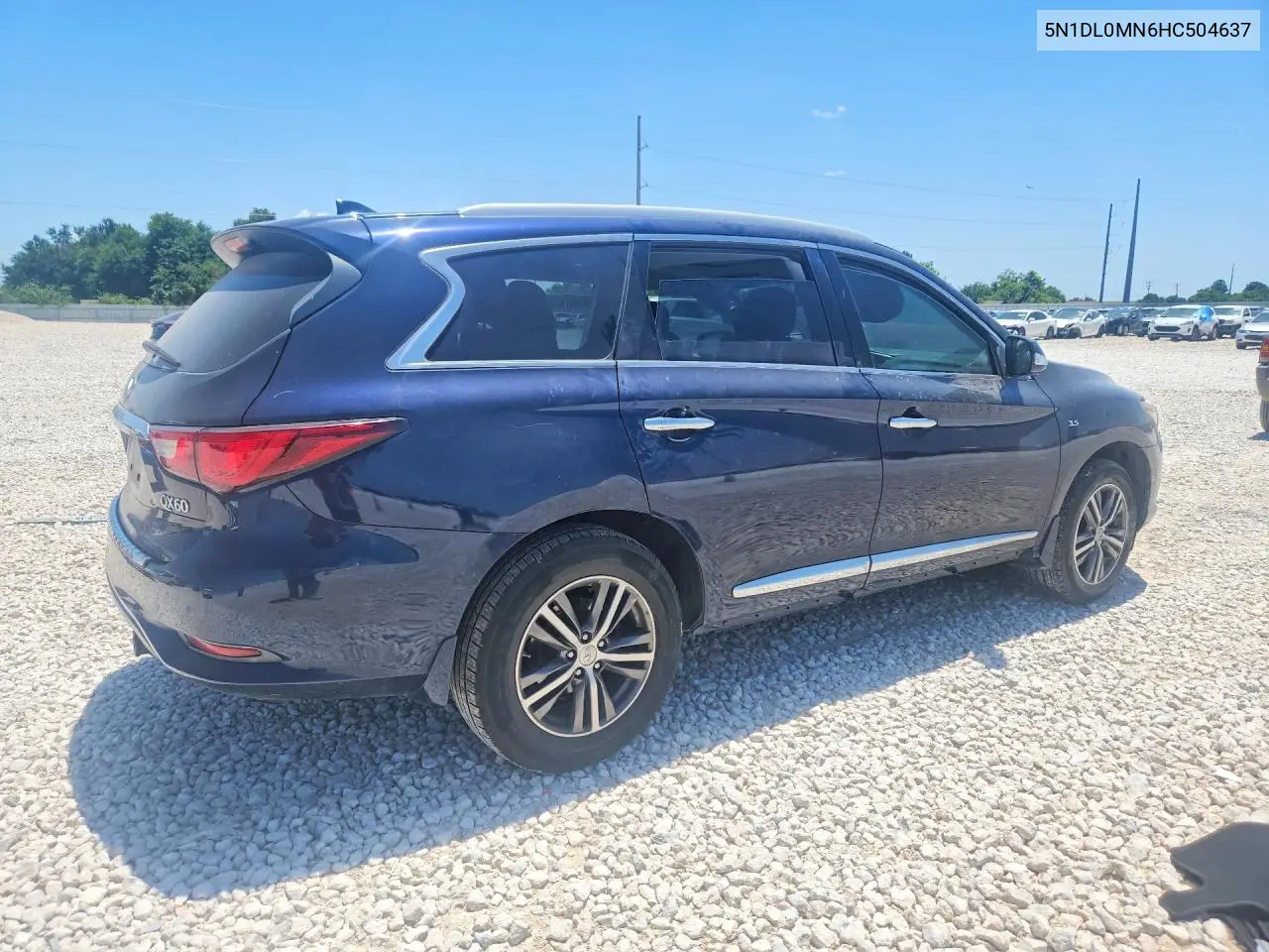 2017 Infiniti Qx60 Base VIN: 5N1DL0MN6HC504637 Lot: 60506776