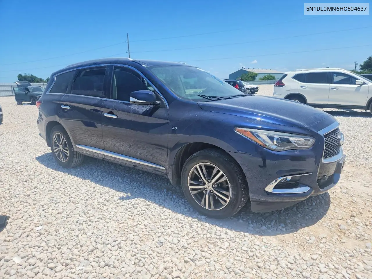 2017 Infiniti Qx60 Base VIN: 5N1DL0MN6HC504637 Lot: 60506776