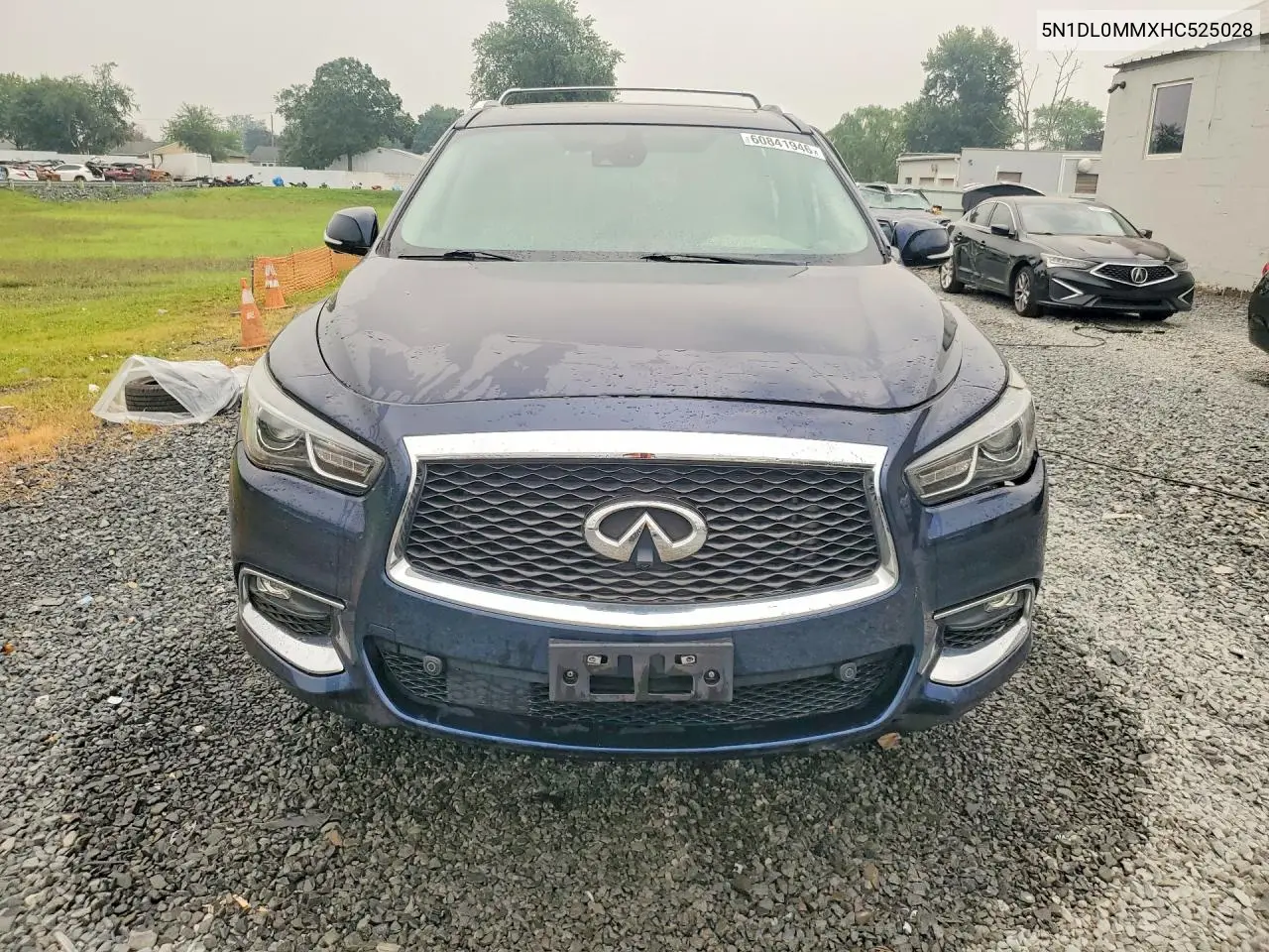 2017 Infiniti Qx60 Base VIN: 5N1DL0MMXHC525028 Lot: 60841946