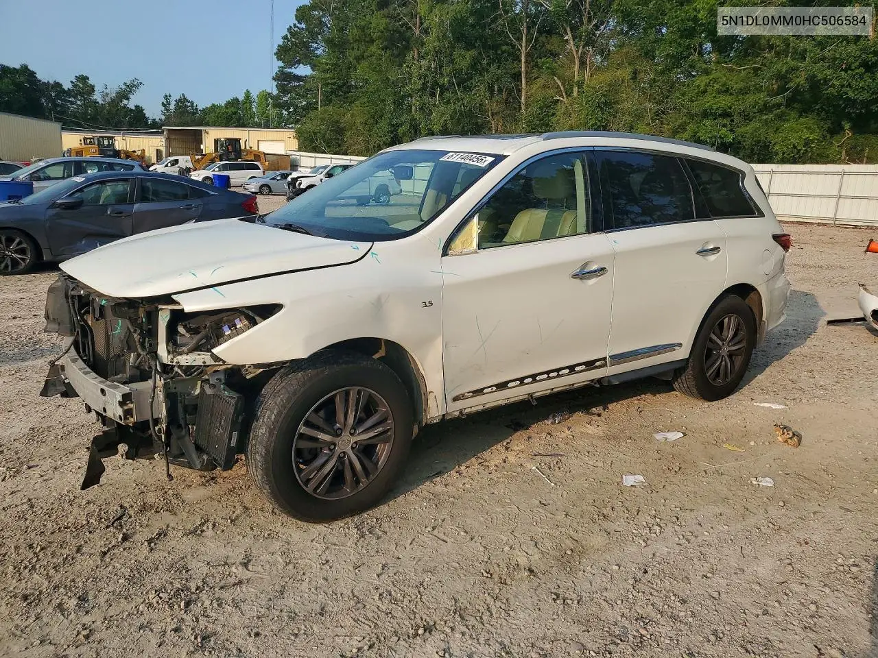 2017 Infiniti Qx60 Base VIN: 5N1DL0MM0HC506584 Lot: 61140456