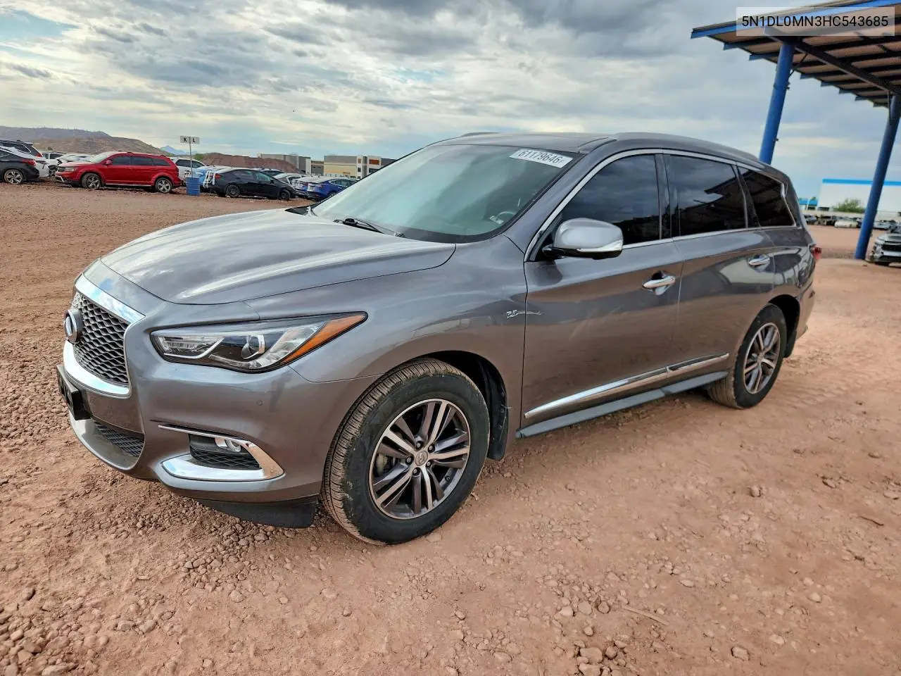 2017 Infiniti Qx60 Base VIN: 5N1DL0MN3HC543685 Lot: 61179646