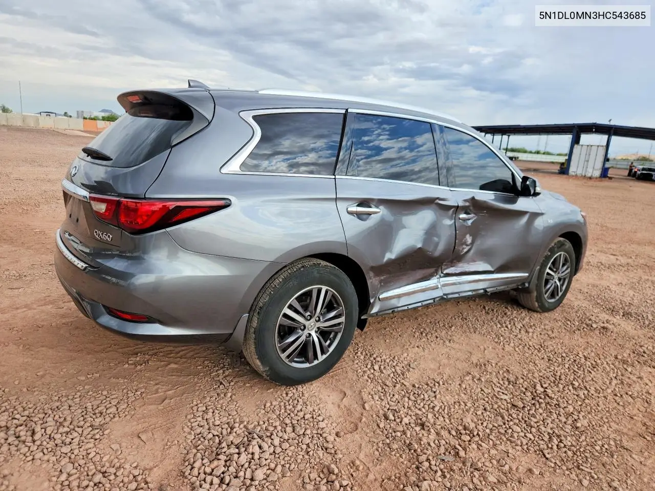 2017 Infiniti Qx60 Base VIN: 5N1DL0MN3HC543685 Lot: 61179646