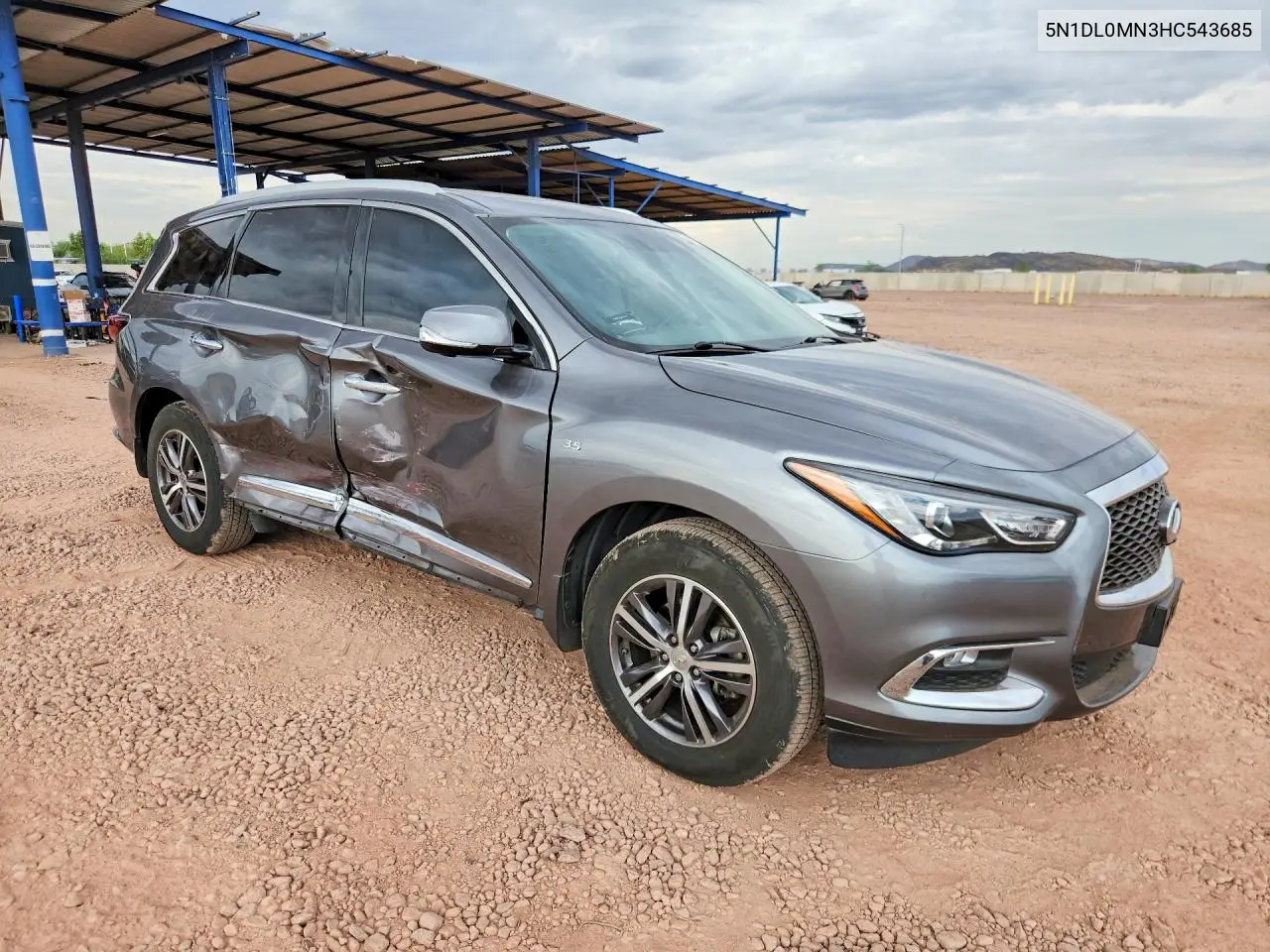 2017 Infiniti Qx60 Base VIN: 5N1DL0MN3HC543685 Lot: 61179646