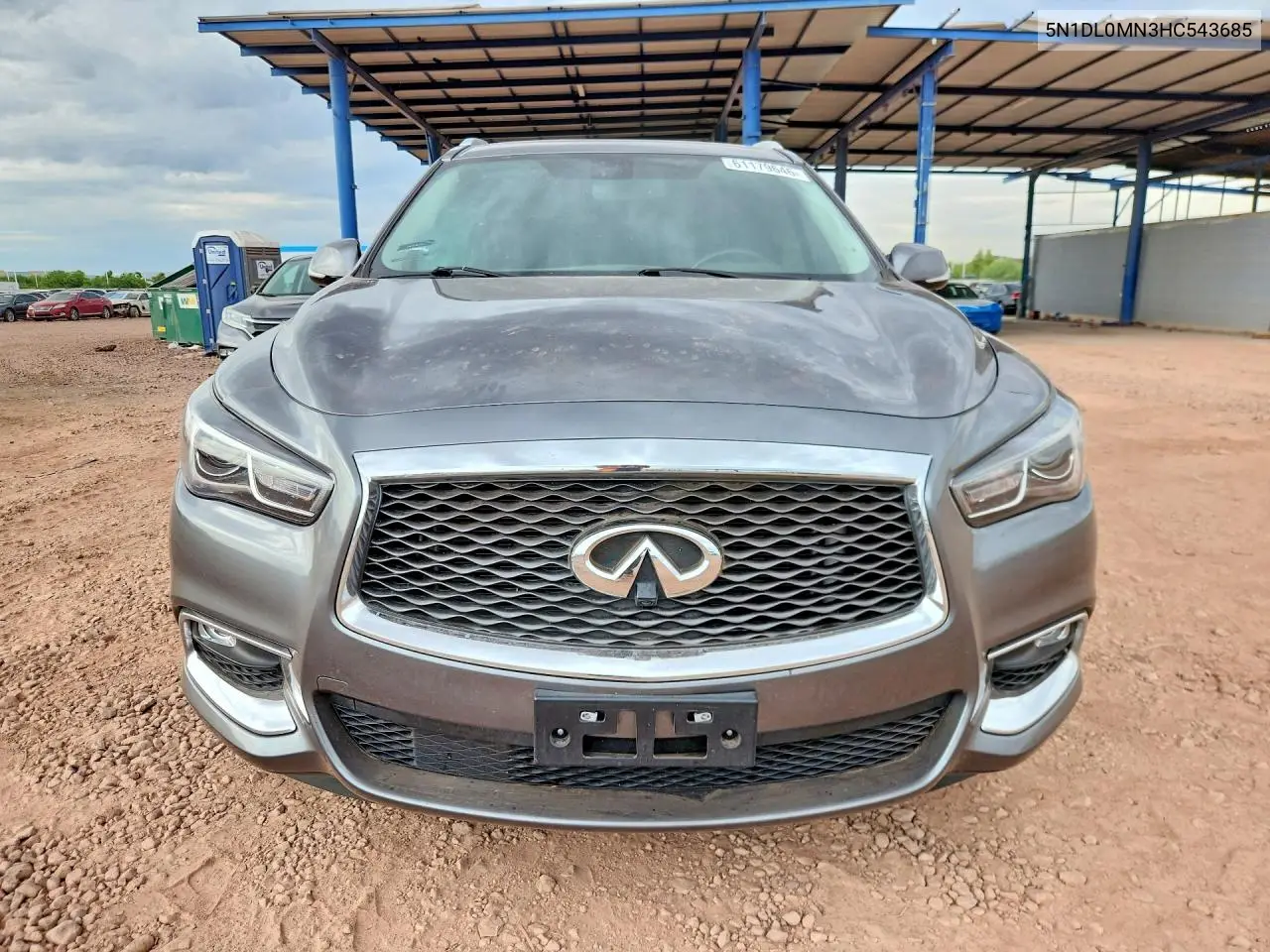 2017 Infiniti Qx60 Base VIN: 5N1DL0MN3HC543685 Lot: 61179646