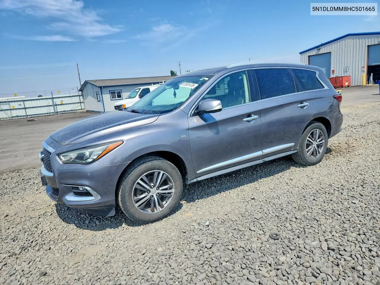 2017 Infiniti Qx60 Base VIN: 5N1DL0MM8HC501665 Lot: 61951476
