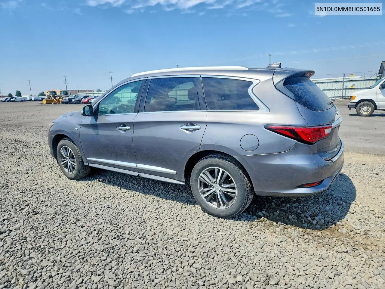 2017 Infiniti Qx60 Base VIN: 5N1DL0MM8HC501665 Lot: 61951476