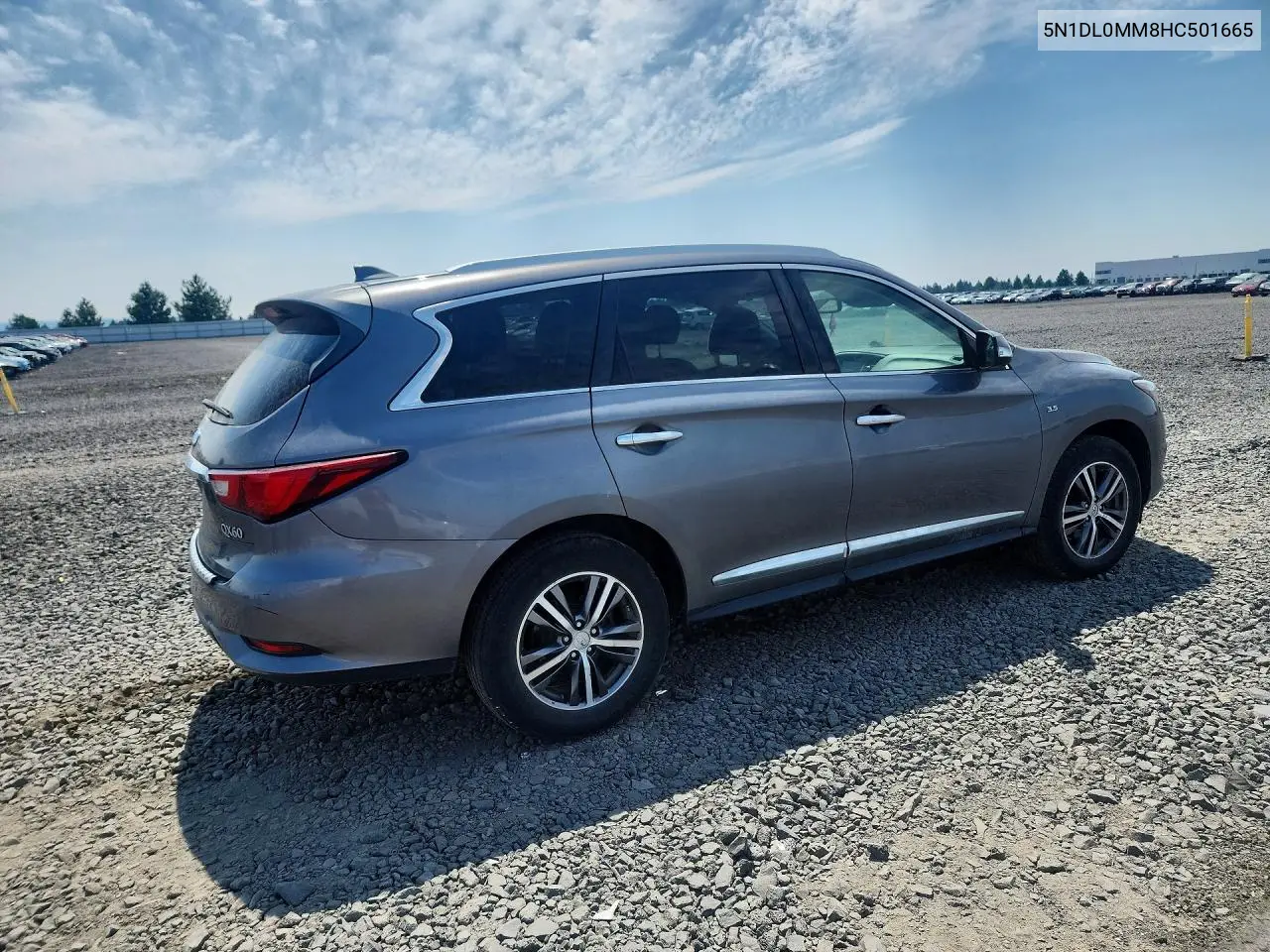 2017 Infiniti Qx60 Base VIN: 5N1DL0MM8HC501665 Lot: 61951476