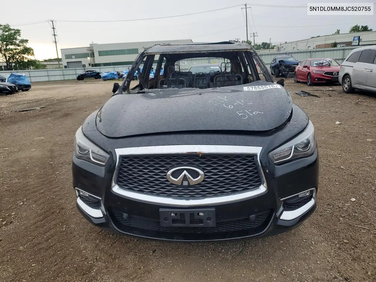 2018 Infiniti Qx60 Base VIN: 5N1DL0MM8JC520755 Lot: 57853516