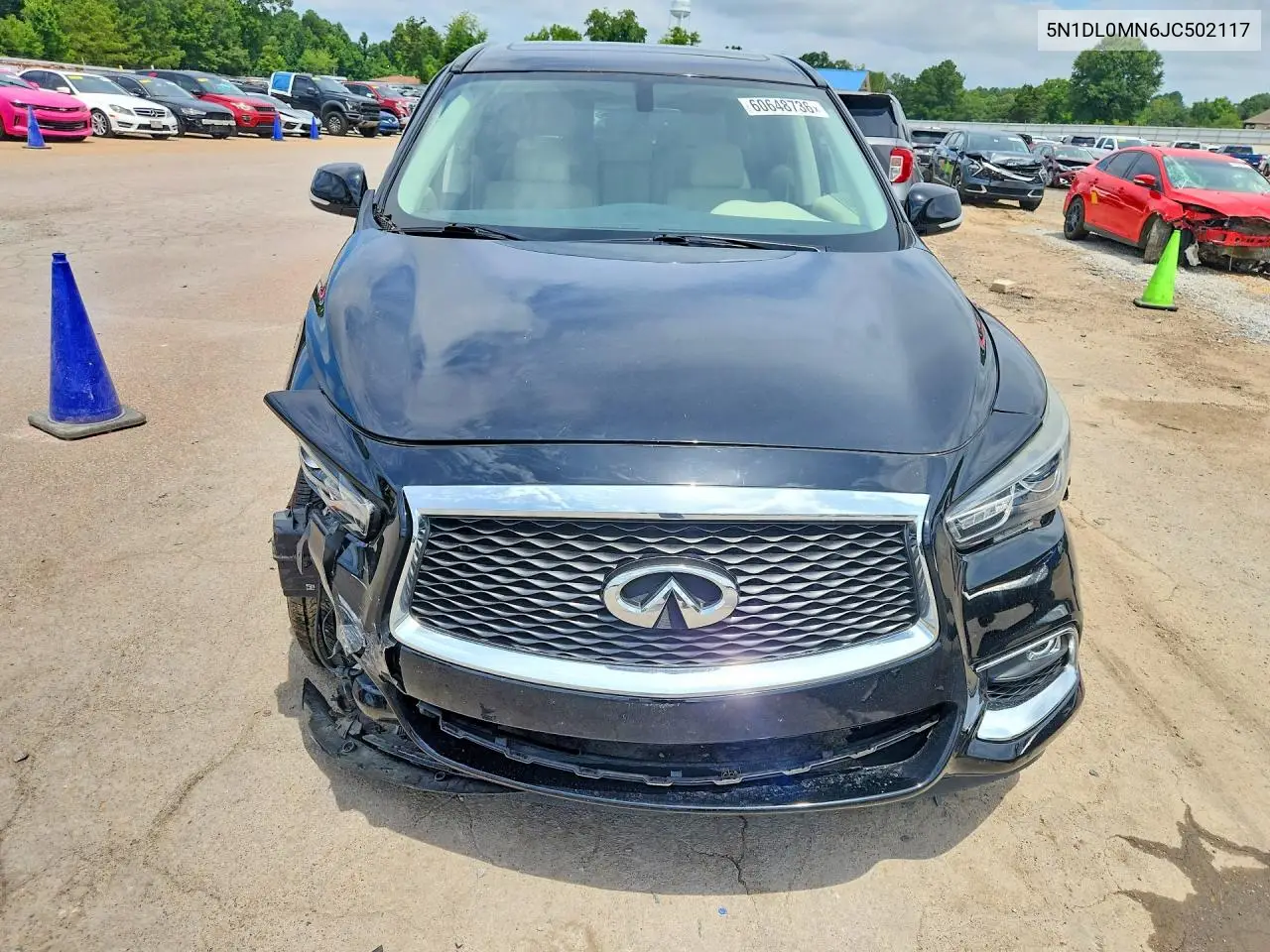 2018 Infiniti Qx60 Base VIN: 5N1DL0MN6JC502117 Lot: 60648736
