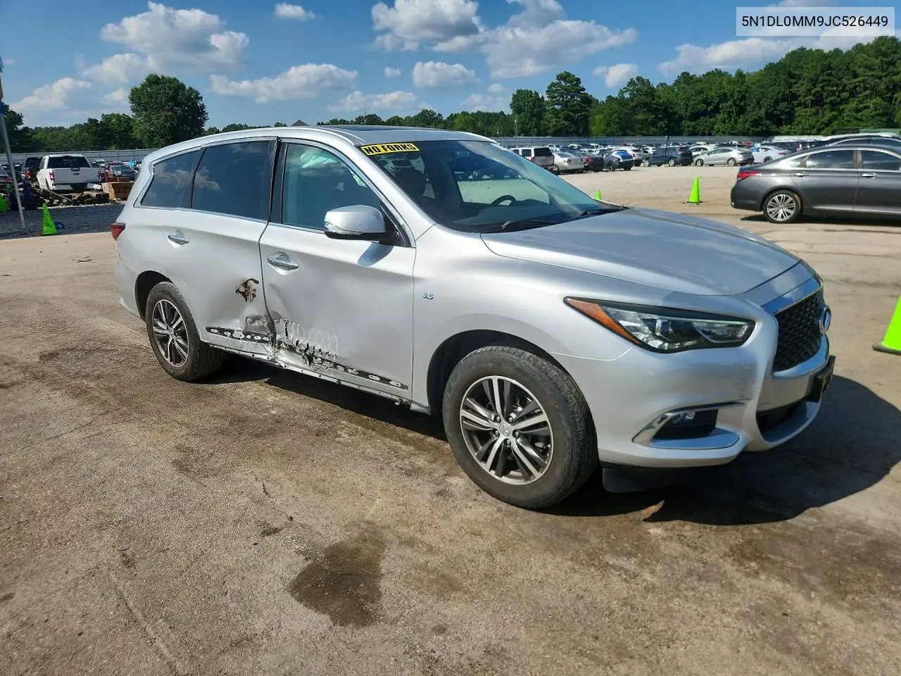 2018 Infiniti Qx60 Base VIN: 5N1DL0MM9JC526449 Lot: 77248545