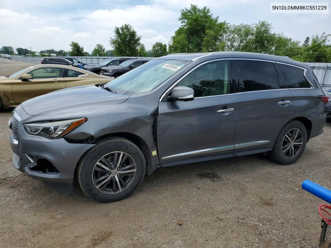 2019 Infiniti Qx60 Pure VIN: 5N1DL0MM8KC551229 Lot: 56309496