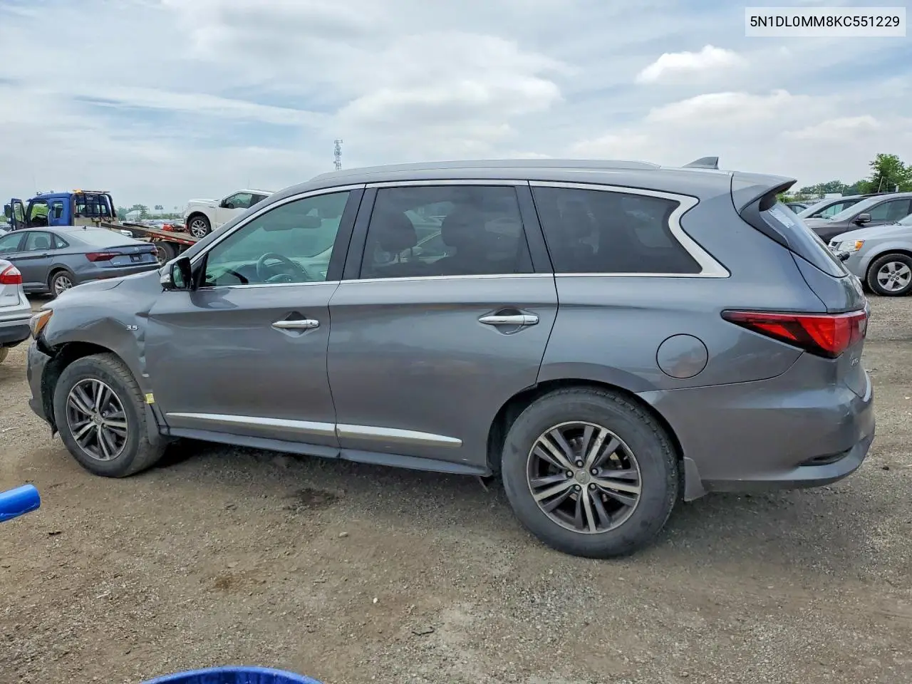 2019 Infiniti Qx60 Pure VIN: 5N1DL0MM8KC551229 Lot: 56309496