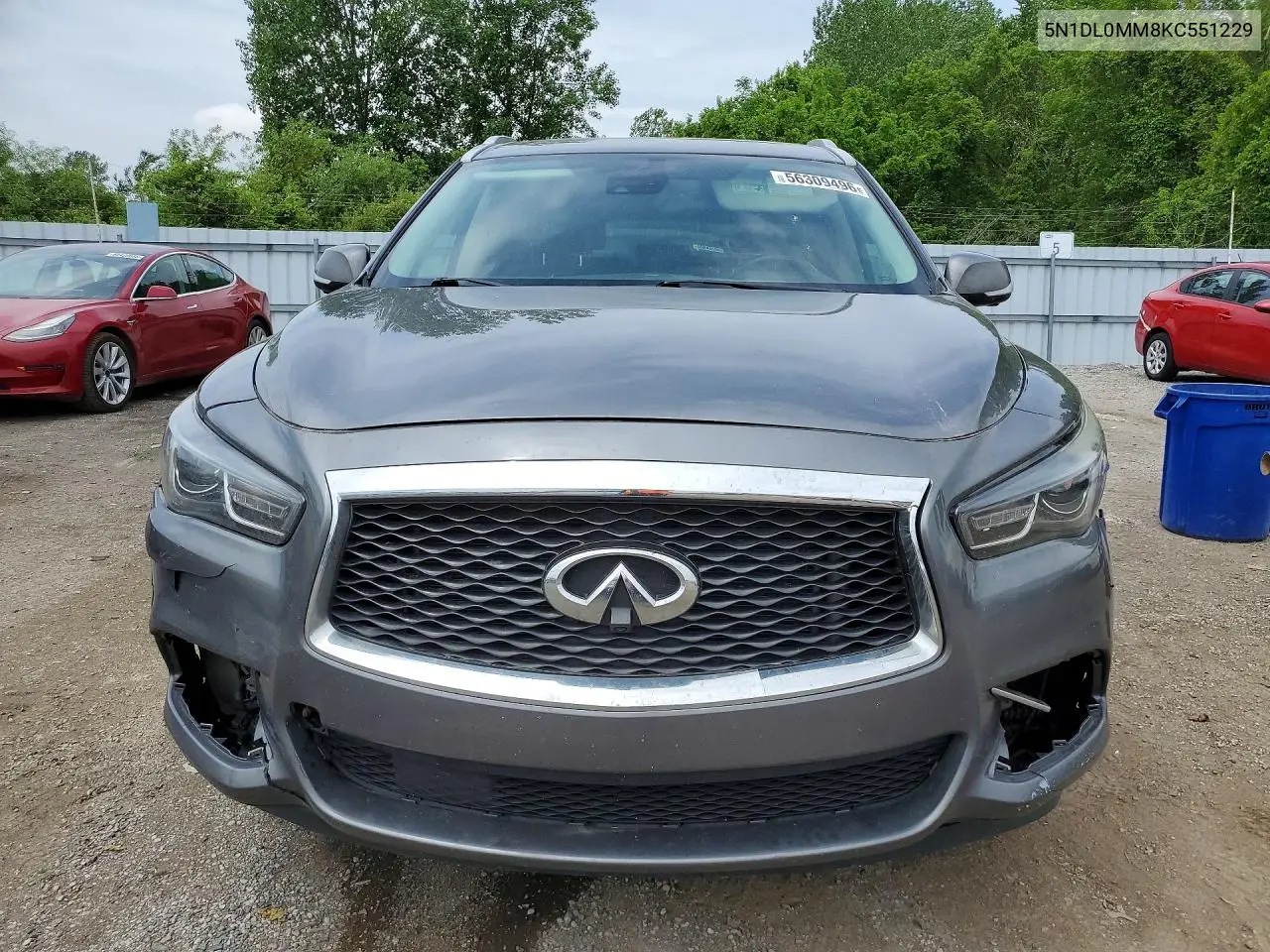 2019 Infiniti Qx60 Pure VIN: 5N1DL0MM8KC551229 Lot: 56309496