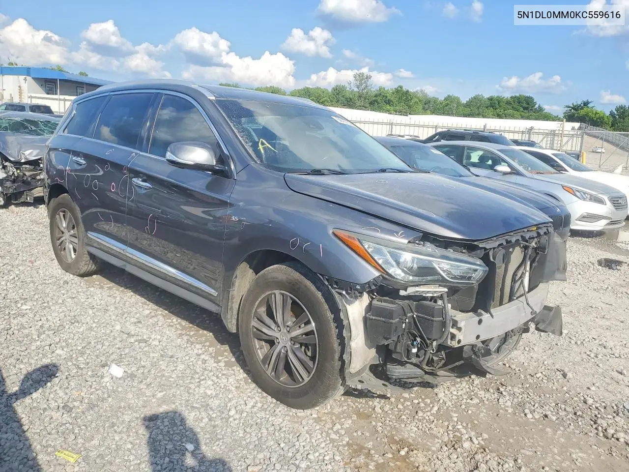 2019 Infiniti Qx60 Luxe VIN: 5N1DL0MM0KC559616 Lot: 56457026