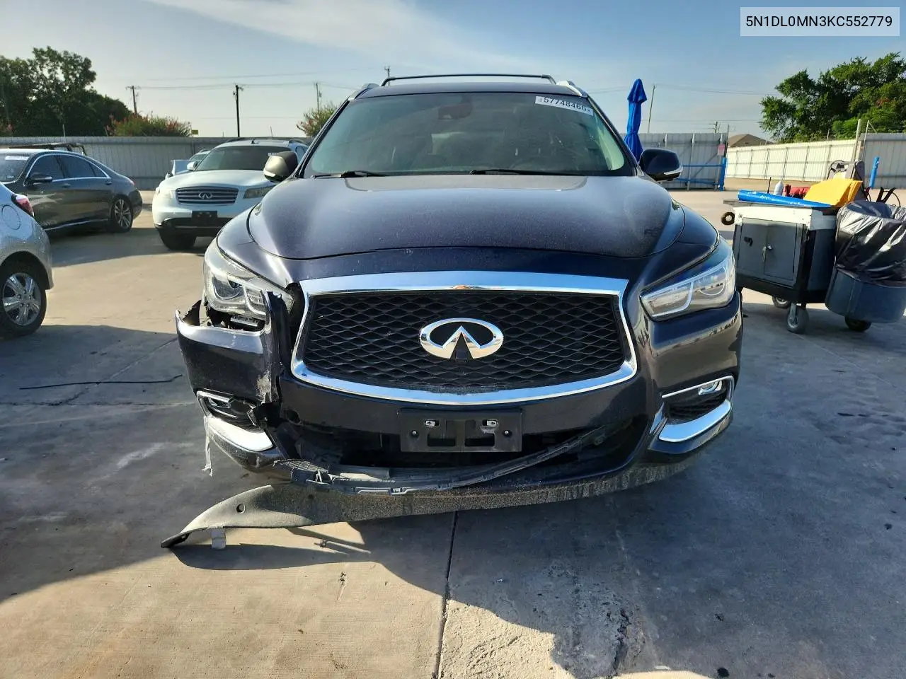 2019 Infiniti Qx60 Luxe VIN: 5N1DL0MN3KC552779 Lot: 57748466