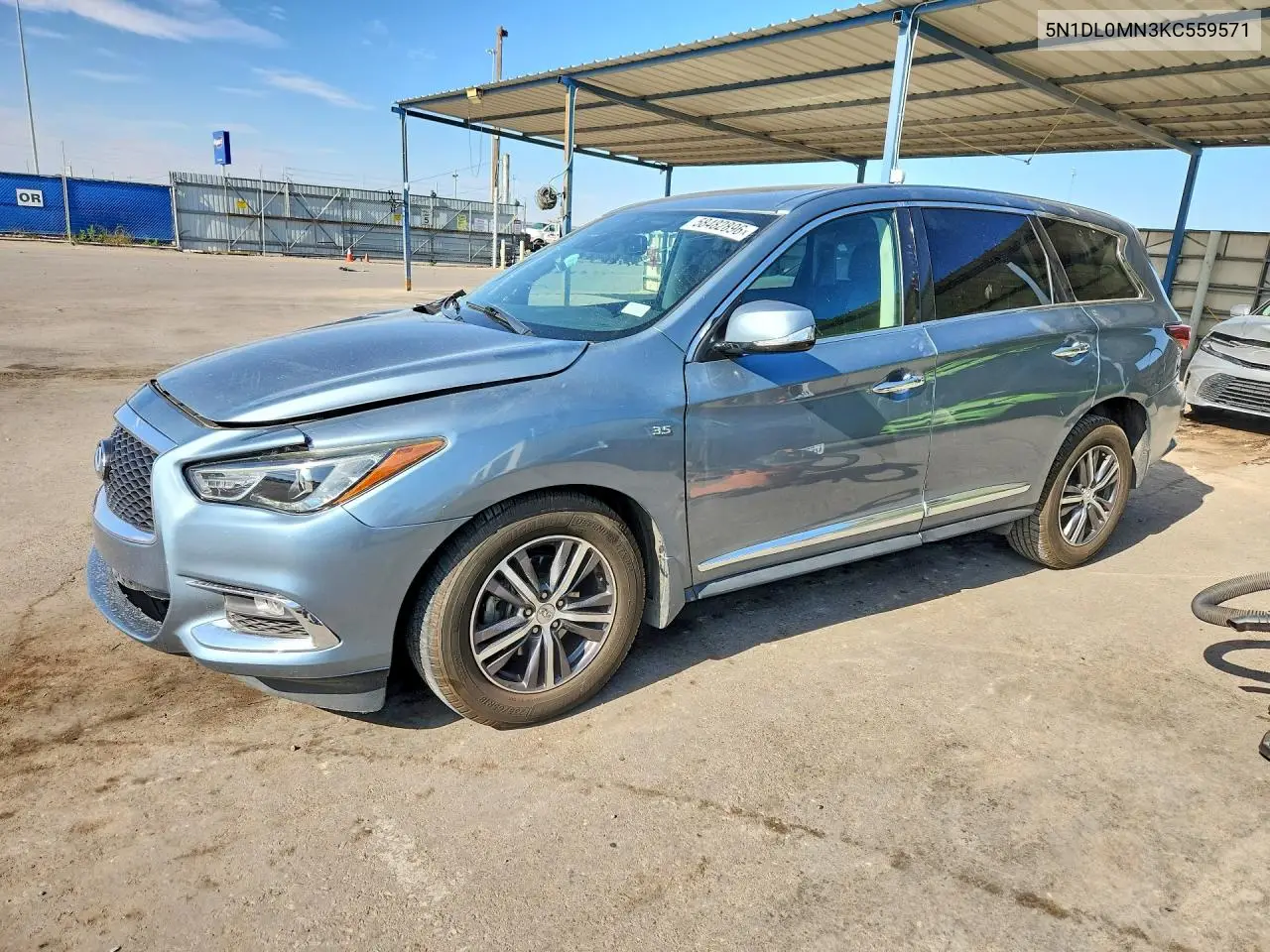 2019 Infiniti Qx60 Pure VIN: 5N1DL0MN3KC559571 Lot: 58482896