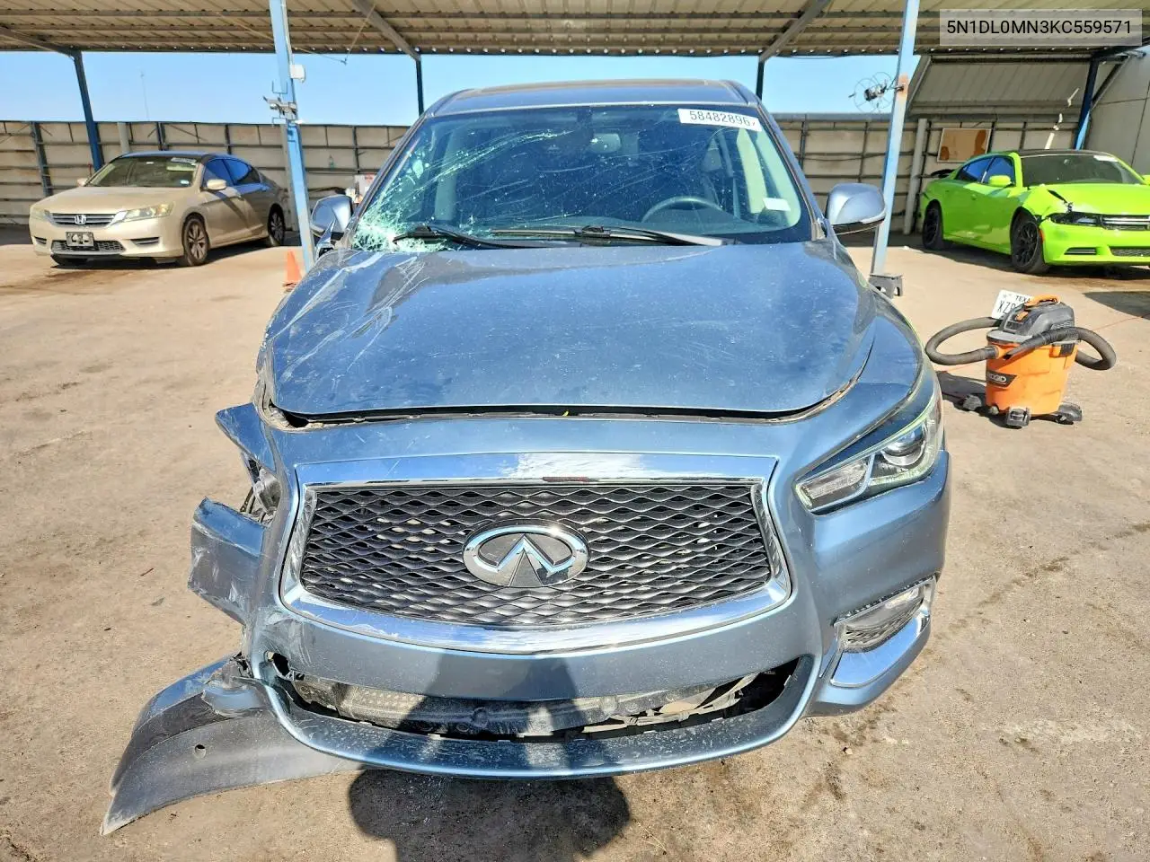 2019 Infiniti Qx60 Pure VIN: 5N1DL0MN3KC559571 Lot: 58482896
