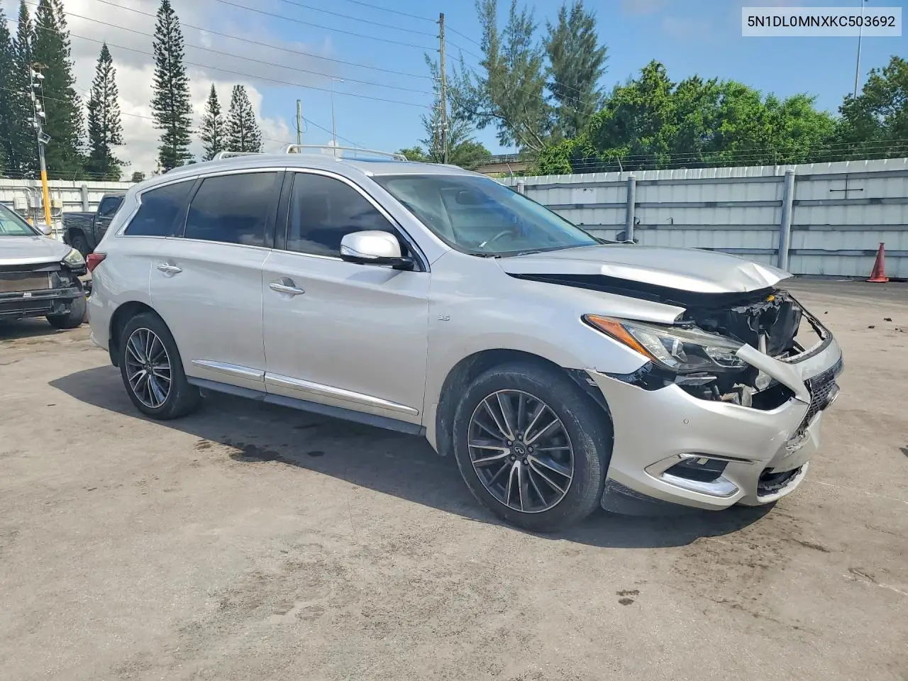 2019 Infiniti Qx60 Luxe VIN: 5N1DL0MNXKC503692 Lot: 59318176