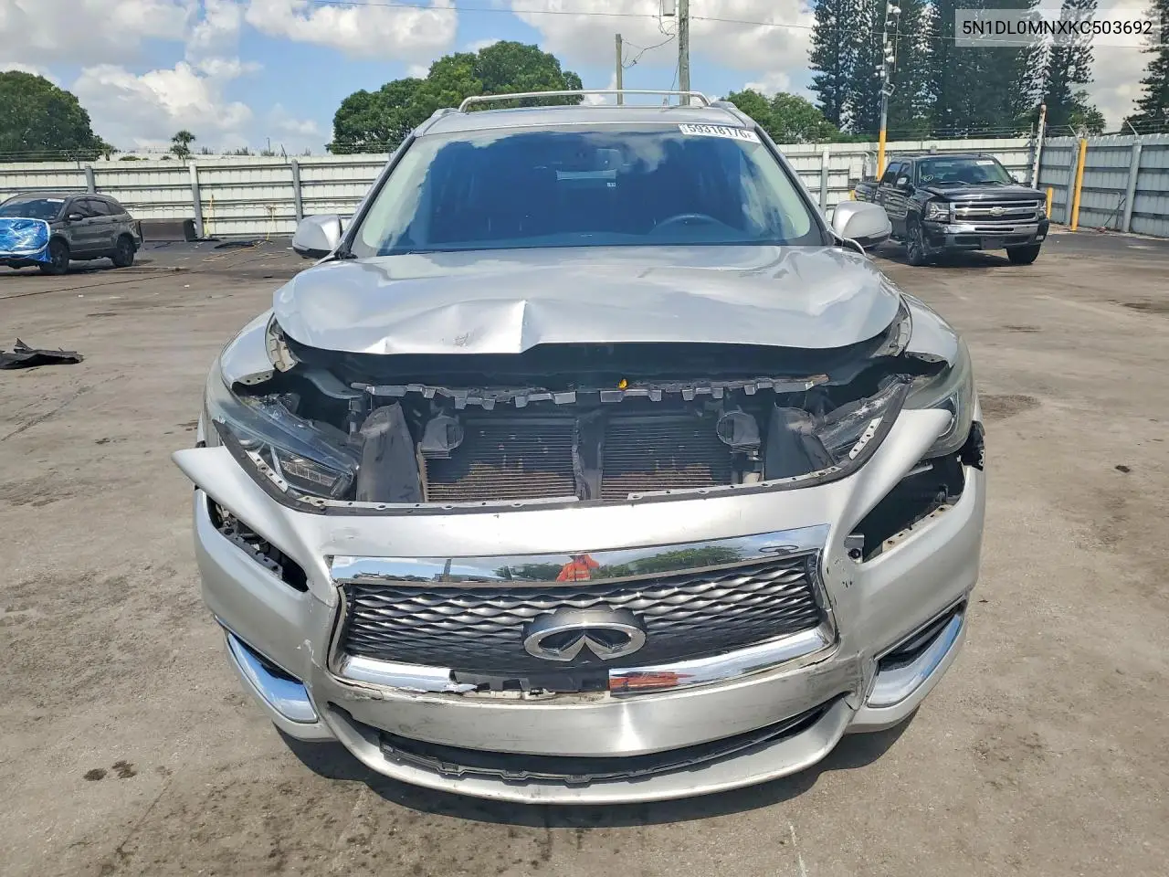 2019 Infiniti Qx60 Luxe VIN: 5N1DL0MNXKC503692 Lot: 59318176