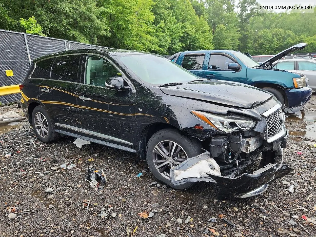 2019 Infiniti Qx60 Pure VIN: 5N1DL0MM7KC548080 Lot: 60110856