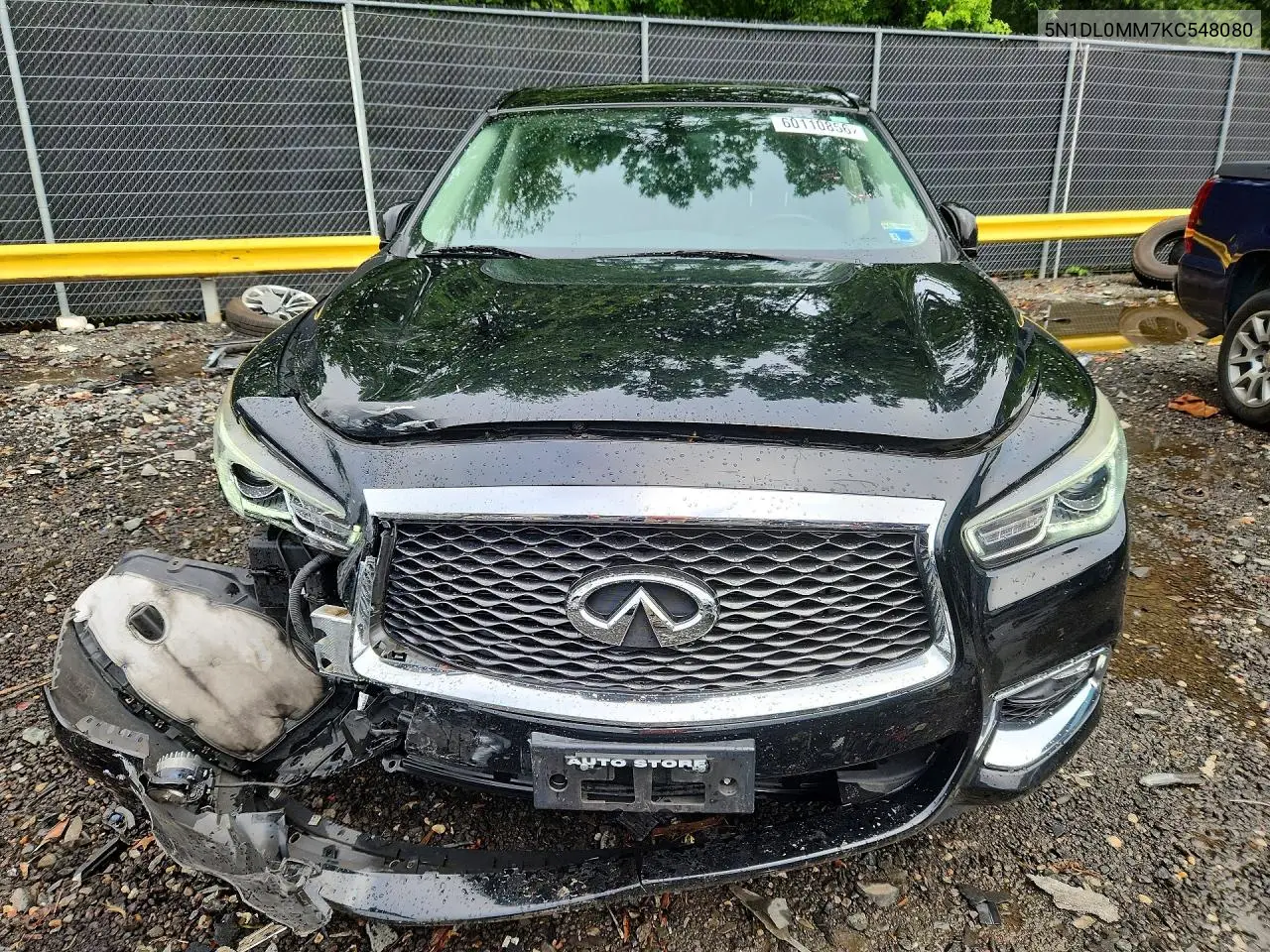 2019 Infiniti Qx60 Pure VIN: 5N1DL0MM7KC548080 Lot: 60110856